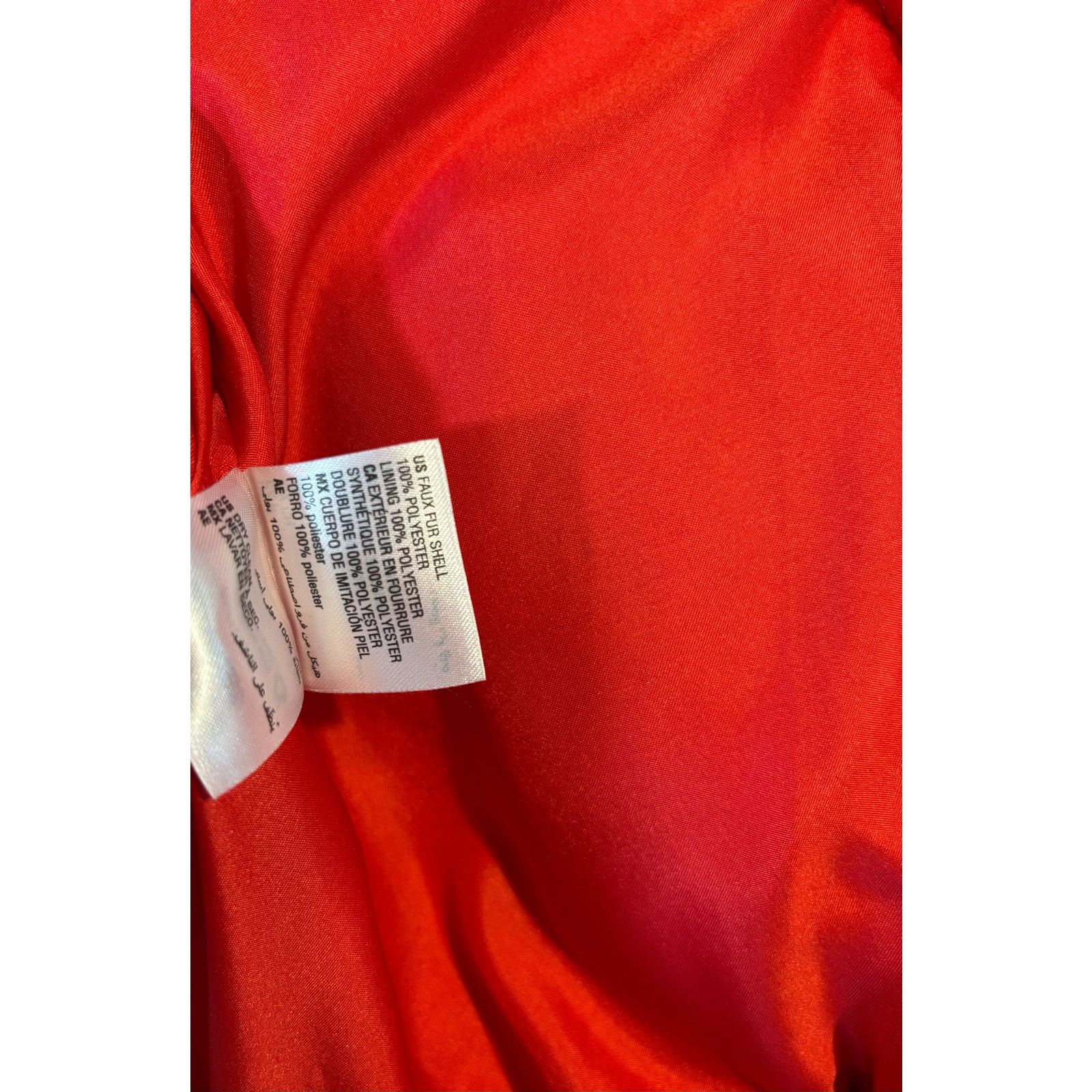 The Unbranded Brand I.N.C. Faux Fur Bright Red Coat Size Small Size S / US 4 / IT 40 - 5 Thumbnail