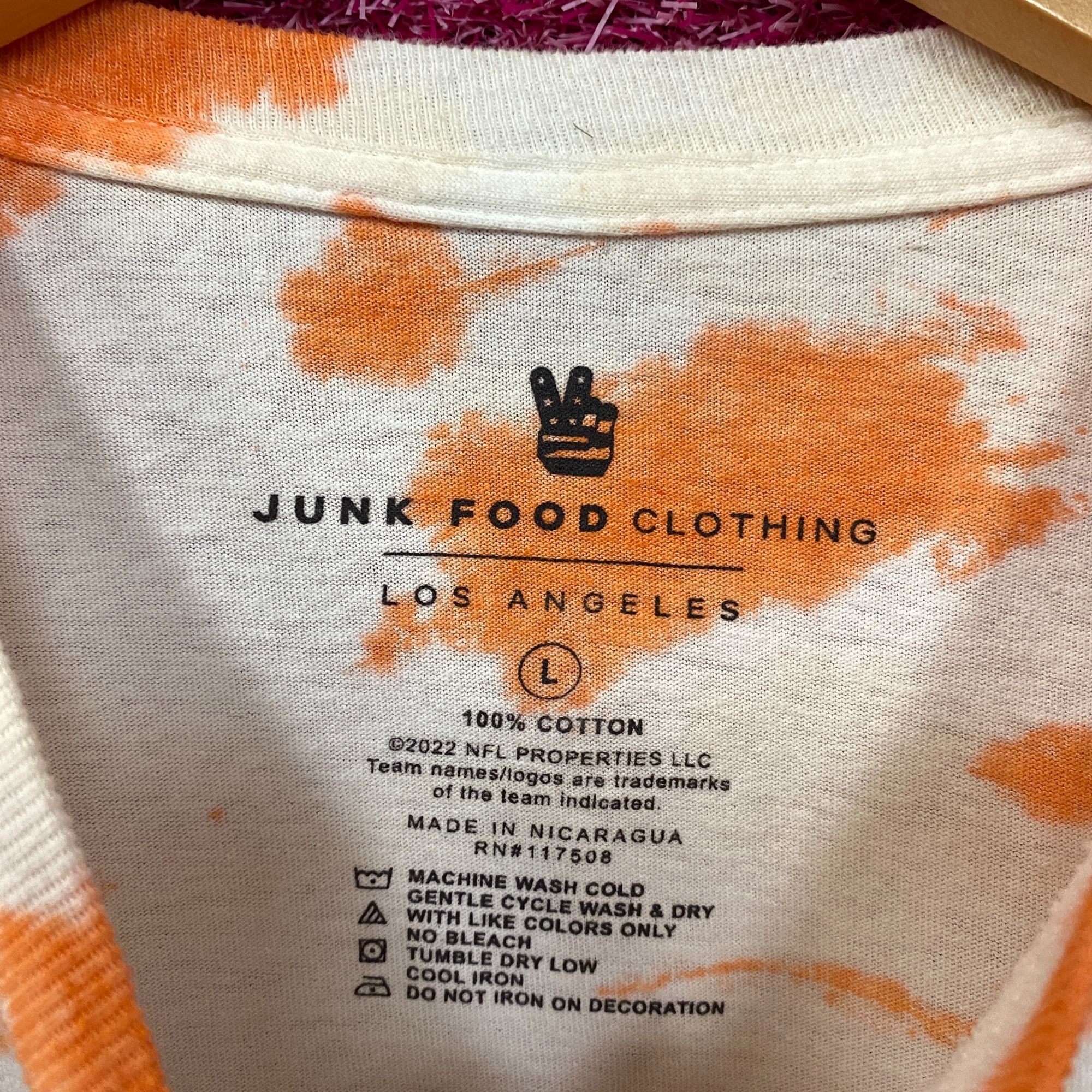 Junk Food NFL Franchise AFC North Cleveland Browns Tie-Dye Long Sleeve Size US L / EU 52-54 / 3 - 4 Thumbnail