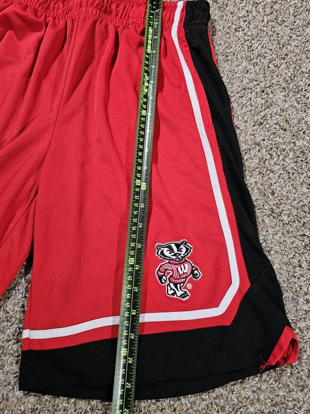 Designer Campus Heritage Wisconsin Bucky Badgers Shorts Med - Stained Size ONE SIZE - 6 Thumbnail