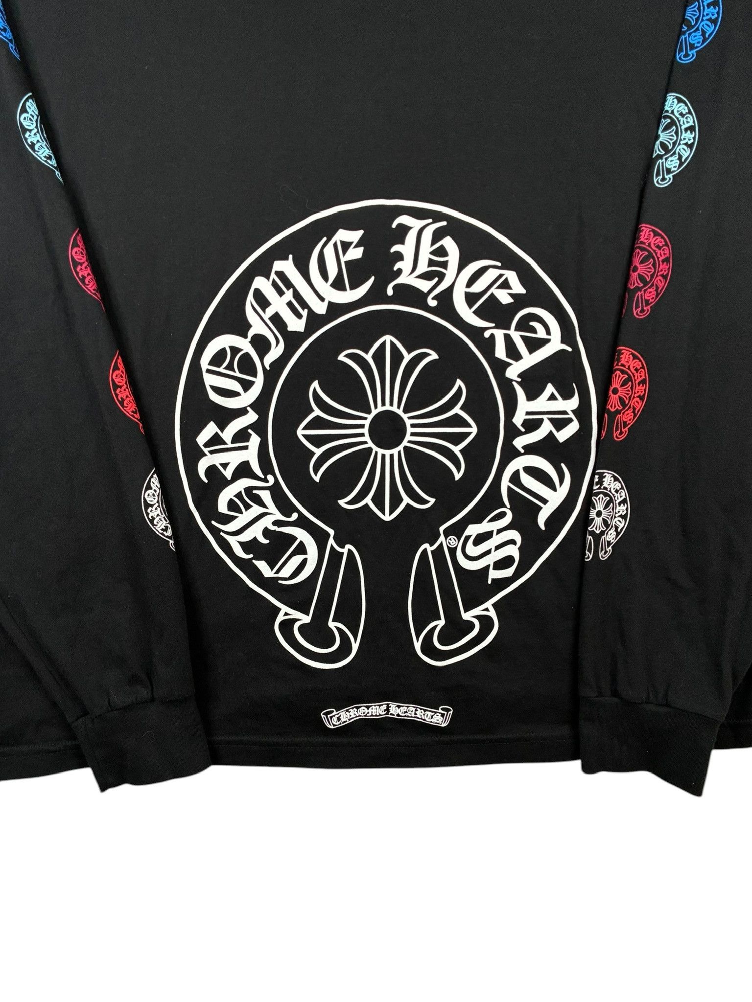 Chrome Hearts Chrome Hearts Multi Color Horseshoe Long Sleeve T-Shirt Size US XL / EU 56 / 4 - 6 Thumbnail