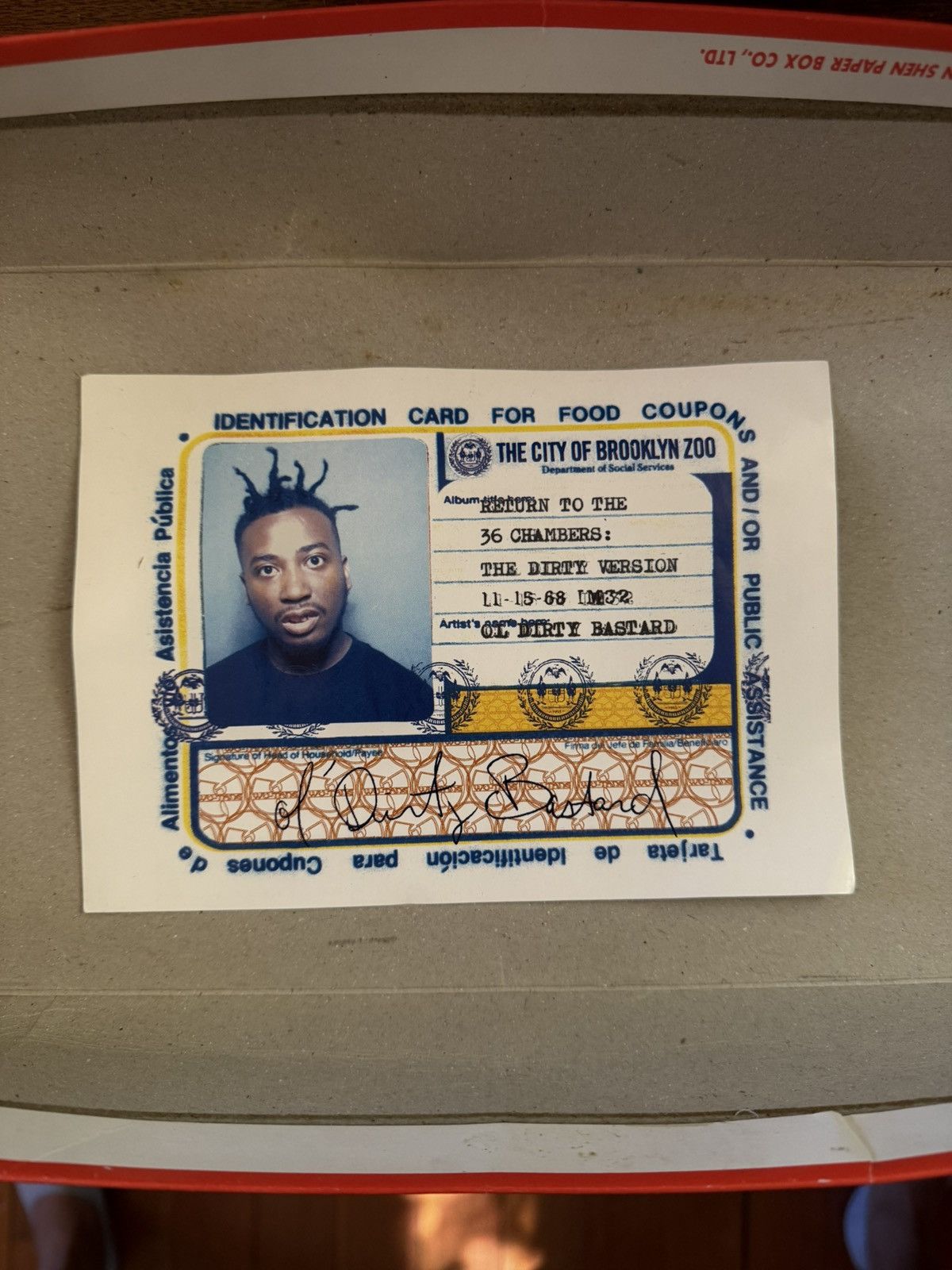 Wu-Tang Clan Old Dirty Bastard 36 Chambers Promotional Sticker Size ONE SIZE - 1 Thumbnail