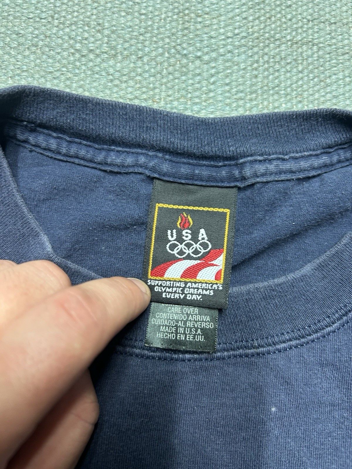 Vintage Vintage t shirt blank navy blue JCPenney Olympics medium Size US M / EU 48-50 / 2 - 4 Thumbnail
