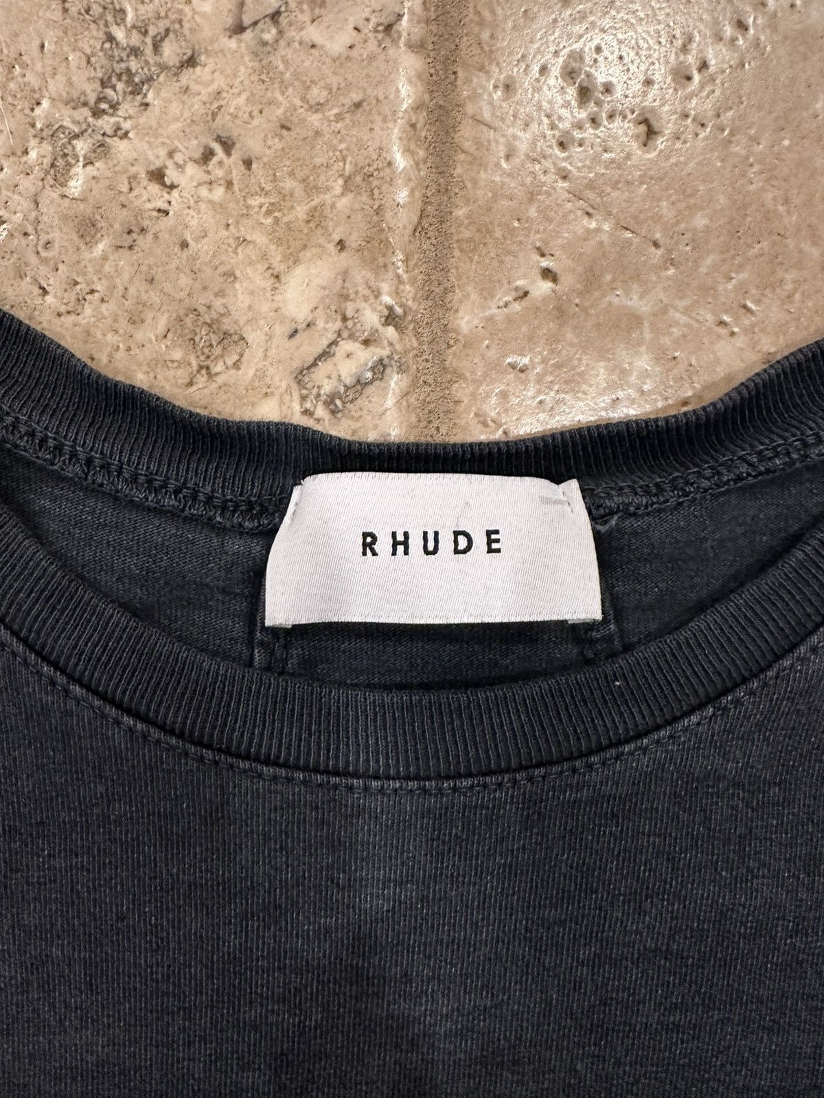 Rhude Rhude Eagle Print Logo Long Sleeve Oversized Black T-Shirt Size US XL / EU 56 / 4 - 9 Thumbnail