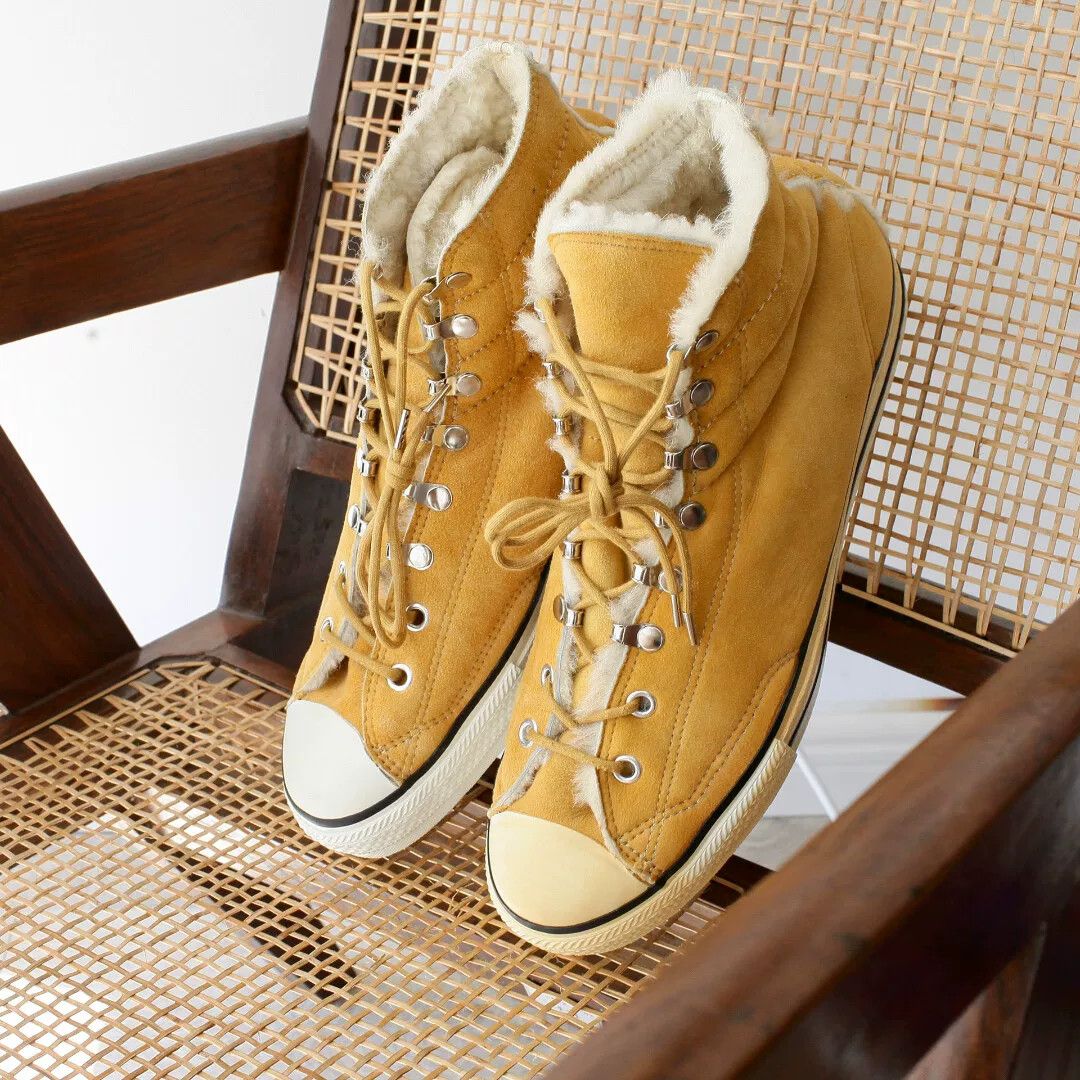 Number (N)ine high-top suede shearling sneakers Size US 10 / EU 43 - 1 Thumbnail