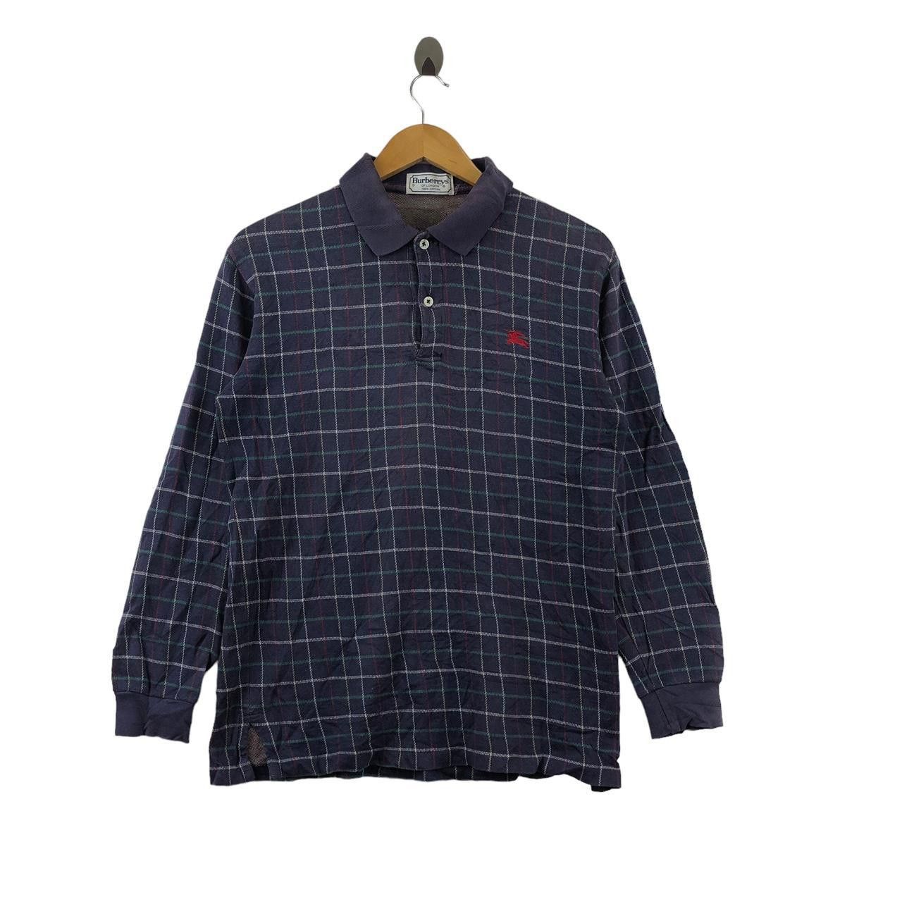 Burberry Vintage 90’ BURBERRY LONDON Nova Checks Polo Tee Shirt Size US S / EU 44-46 / 1 - 1 Thumbnail
