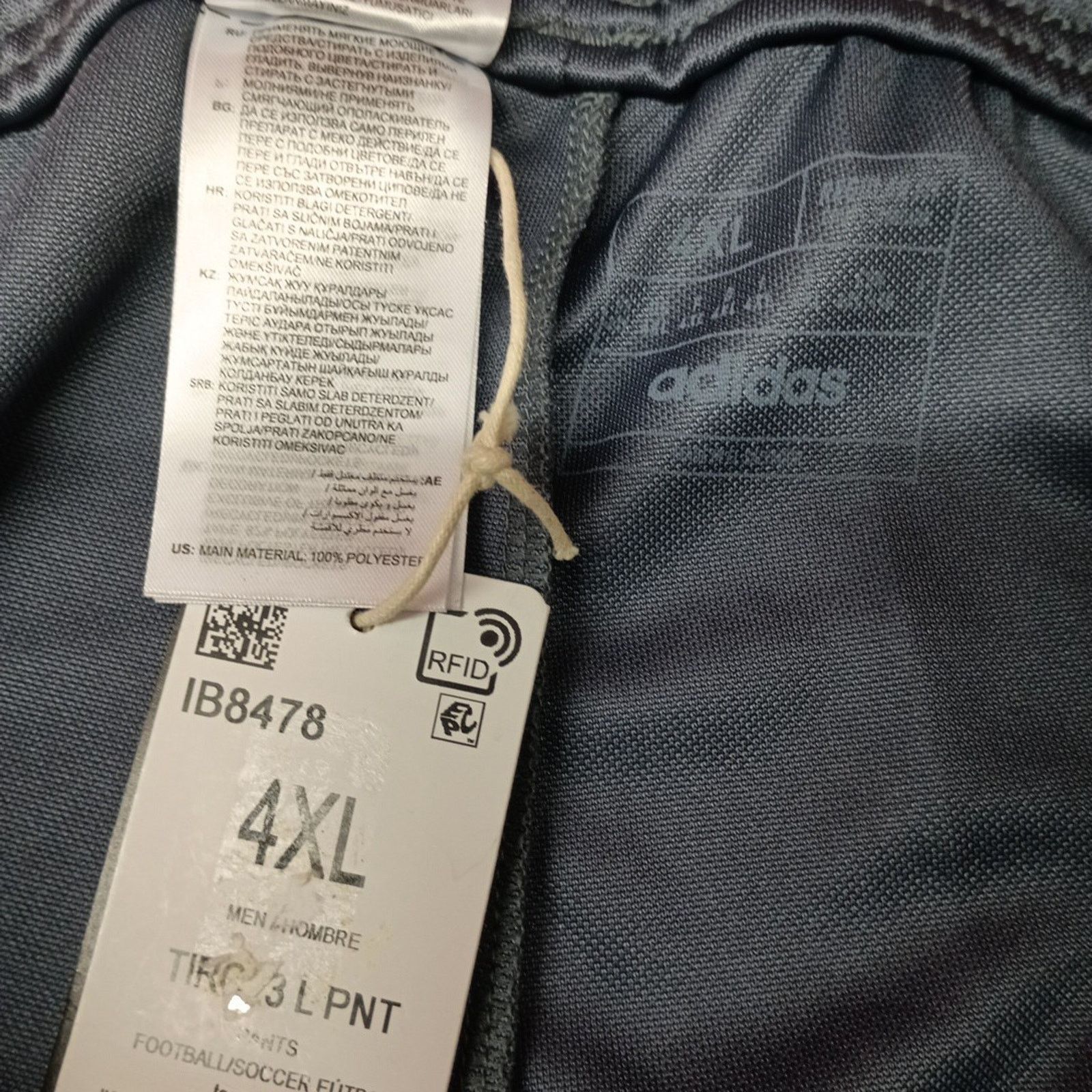 Adidas Adidas Track Pants 3 Stripe Silver Gray Men’s 4XL Tiro 23 Size US 44 / EU 60 - 7 Thumbnail