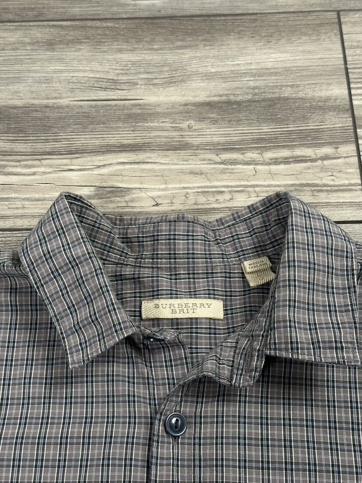 Burberry Burberry Brit Plaid Button Up Size US L / EU 52-54 / 3 - 3 Thumbnail