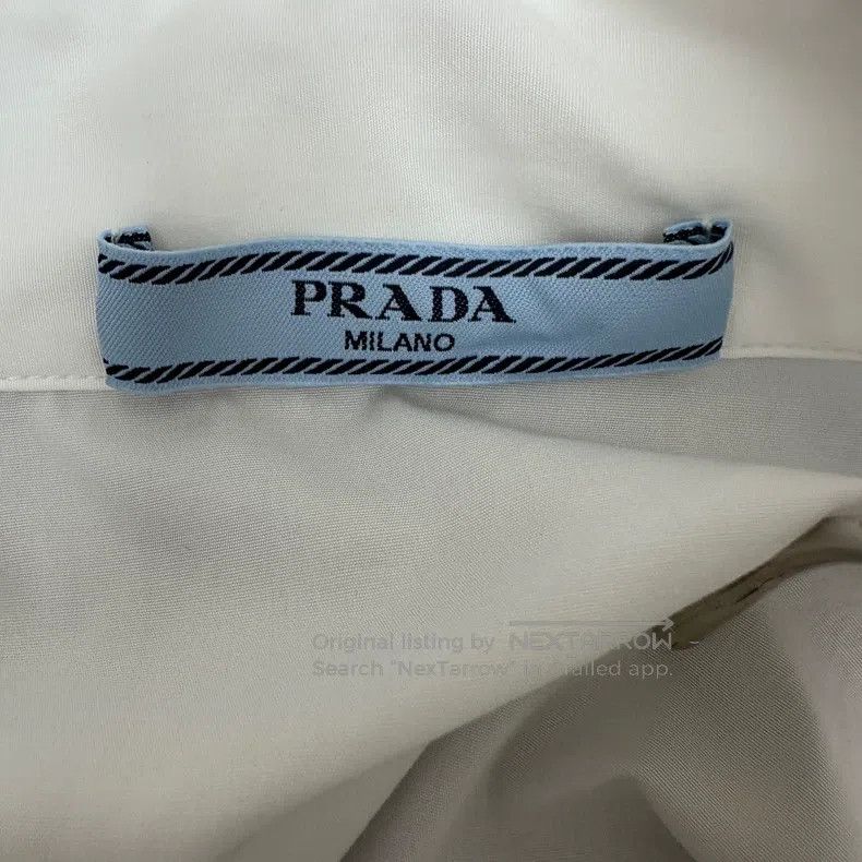 Prada Prada White medium-length shirt Size XS / US 0-2 / IT 36-38 - 4 Thumbnail
