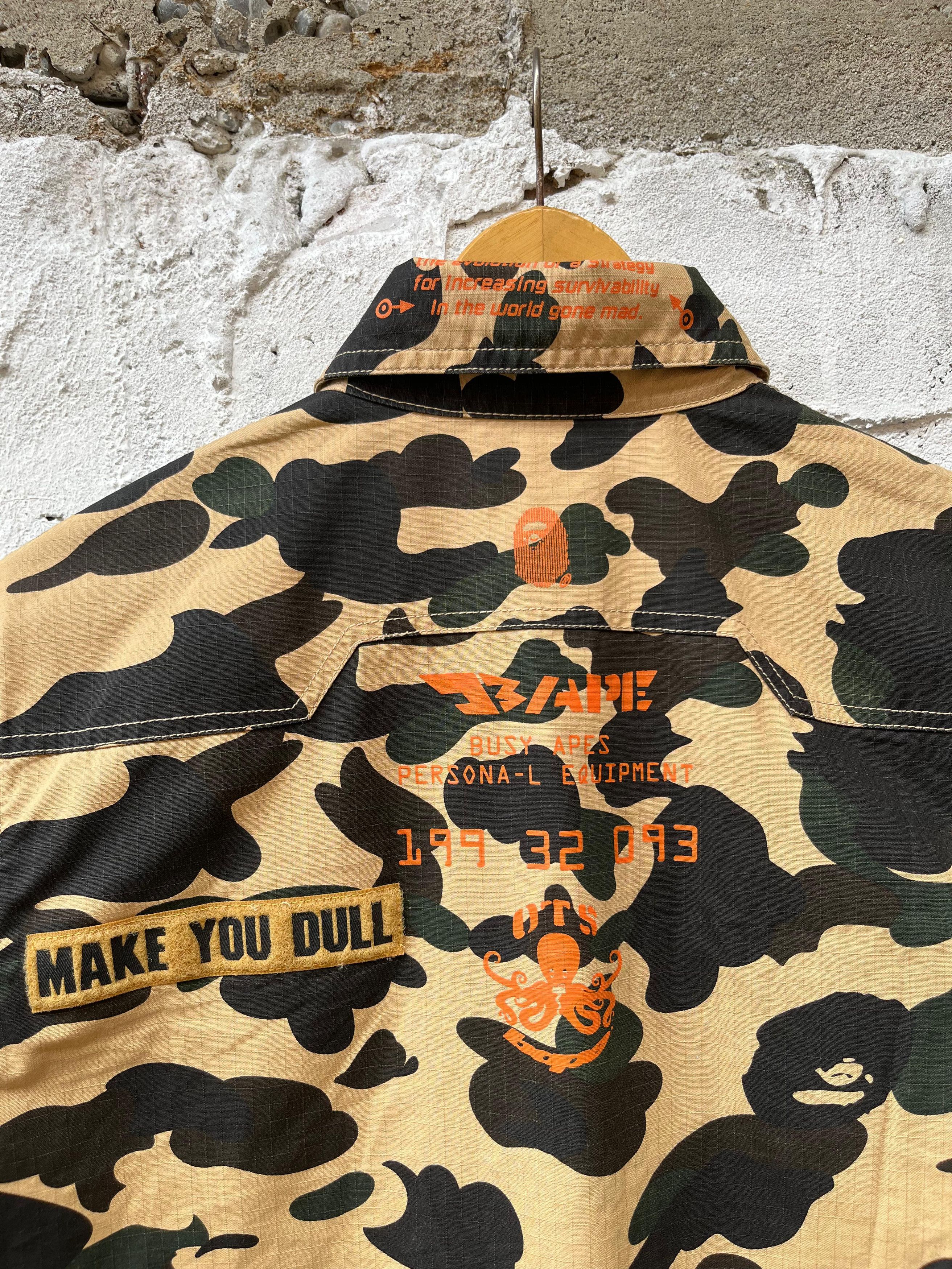 Bape A Bathing Ape Button Up Camoflauge Shirt Size US M / EU 48-50 / 2 - 5 Thumbnail
