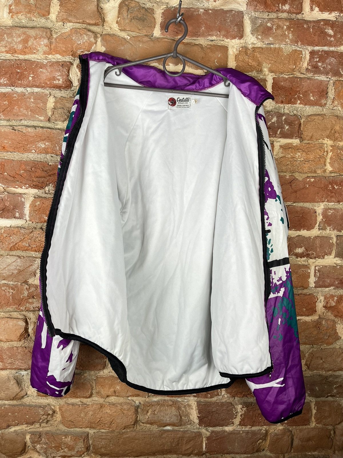 Vintage 💜80s Castelli vintage cycling jersey jacket Made in Italy Size US L / EU 52-54 / 3 - 7 Thumbnail