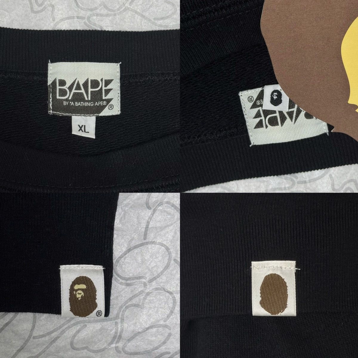 Bape Bape Shark Crewneck Black Size US XL / EU 56 / 4 - 5 Thumbnail