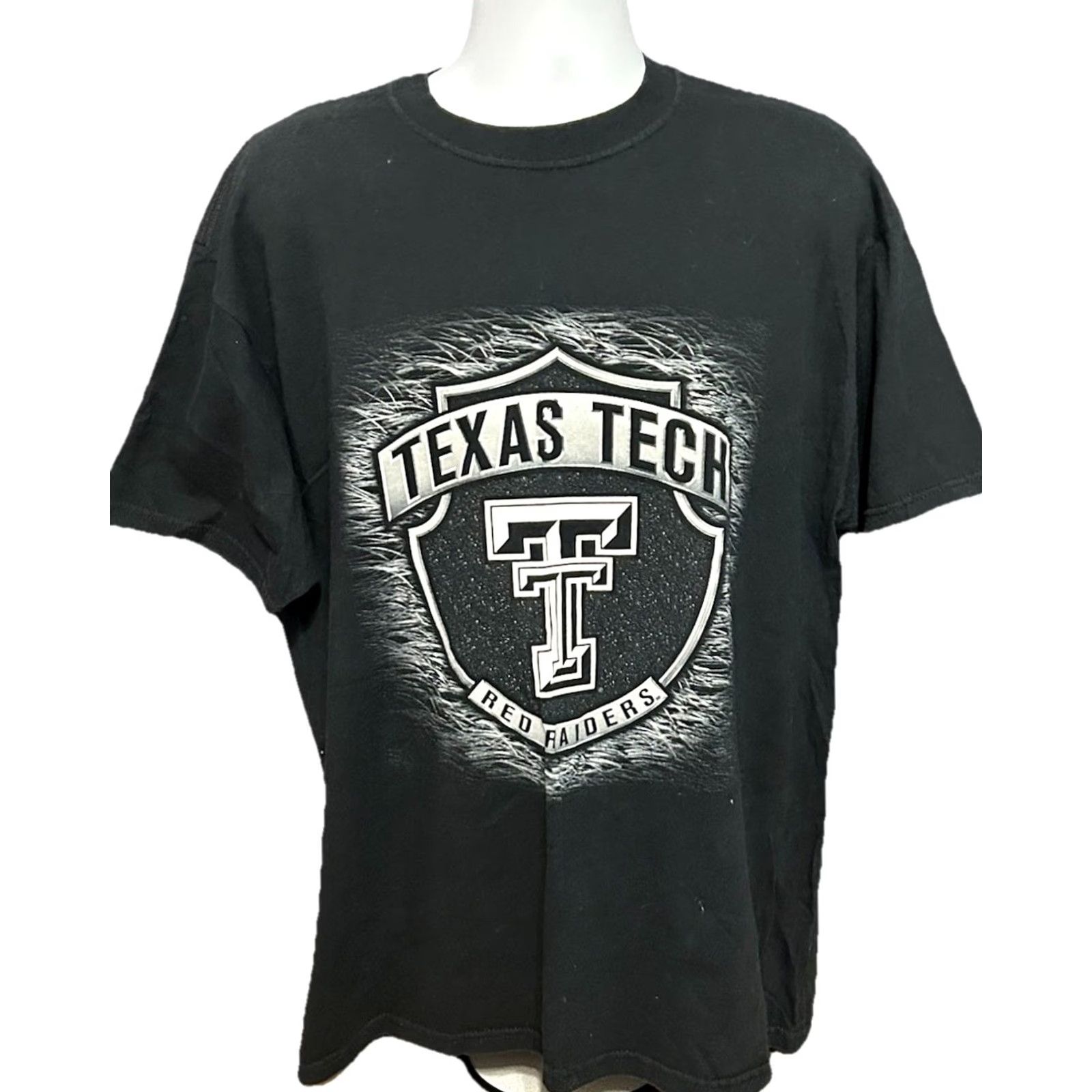 Jerzees VINTAGE? No — Texas Tech Red Raiders Shirt Men XL Black Short Sleeve Graphic Crew Neck Jerzees Texas Tech University College 2010s 90s era? Size US XL / EU 56 / 4 - 3 Thumbnail