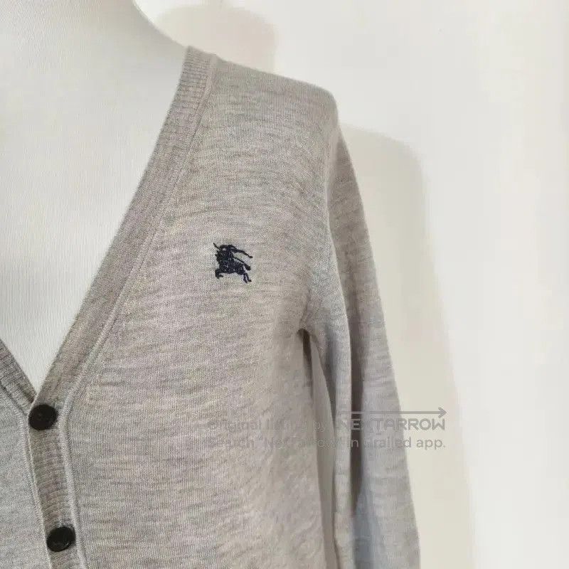 Burberry Burberry Gray Wool Striped Cardigan for Men. Size US M / EU 48-50 / 2 - 2 Thumbnail