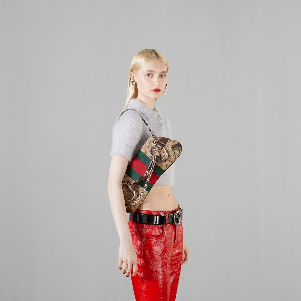Gucci o1s1wg110125 Size: OS / Horsebit Chain Medium Shoulder Bag Size ONE SIZE - 3 Thumbnail