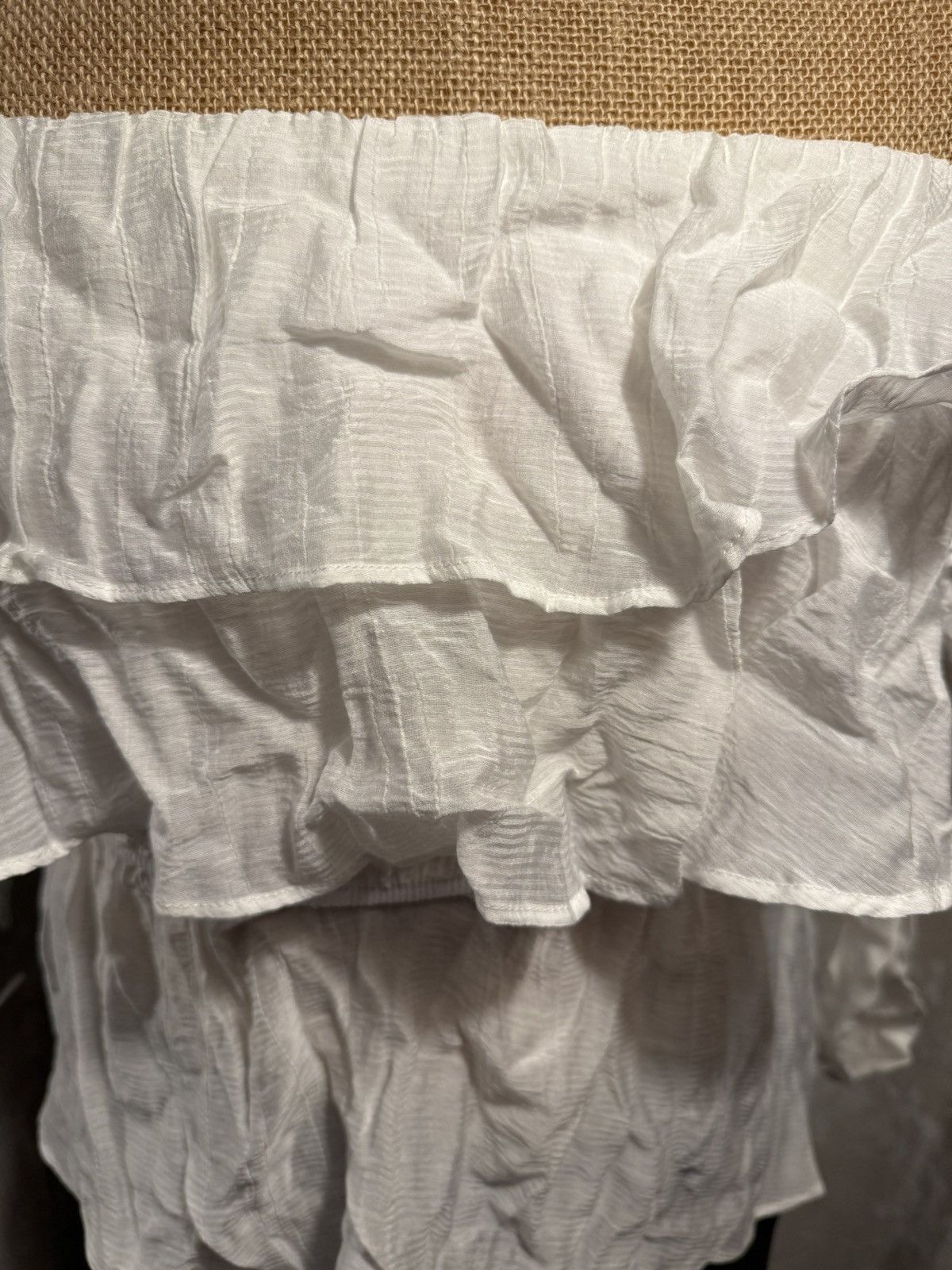 Other Romantic Off-Shoulder Ruffle Top – White | Boho Chic Size M / US 6-8 / IT 42-44 - 3 Thumbnail