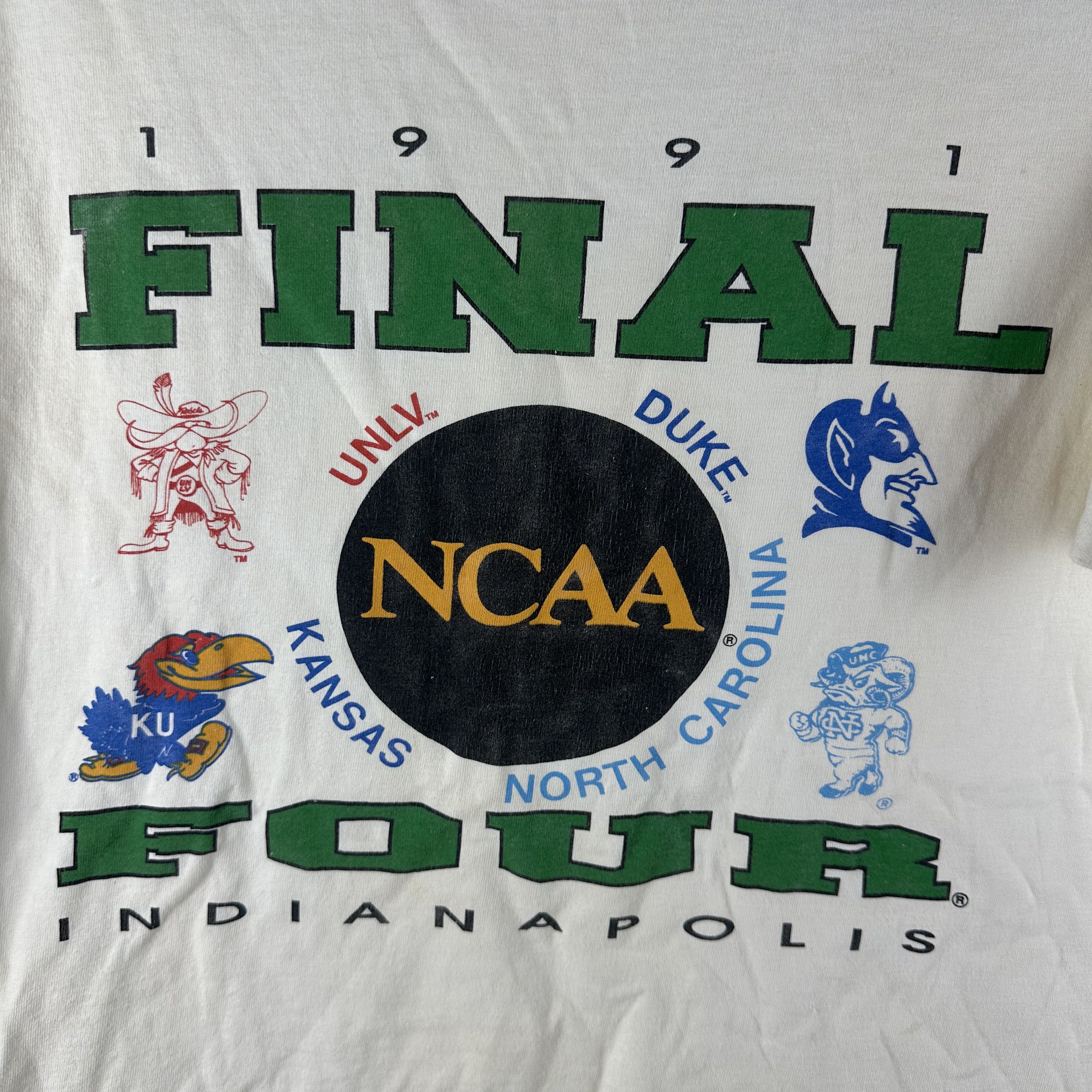 Vintage ​​​​Vintage 1991 NCAA Final Four Single Stitch T-shirt Size US L / EU 52-54 / 3 - 2 Thumbnail