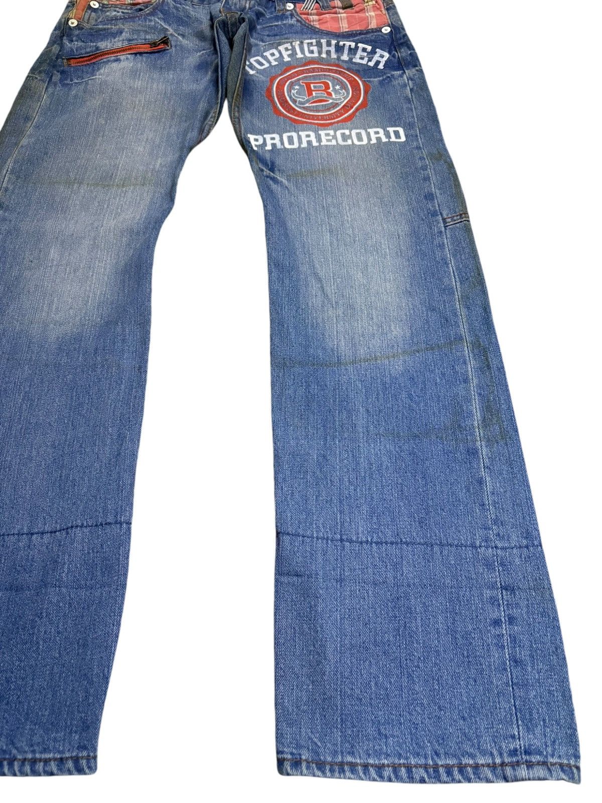 Japanese Brand Vintage Japanese Brand Double Waist Mud Wash Loose Jeans Size US 33 - 7 Thumbnail