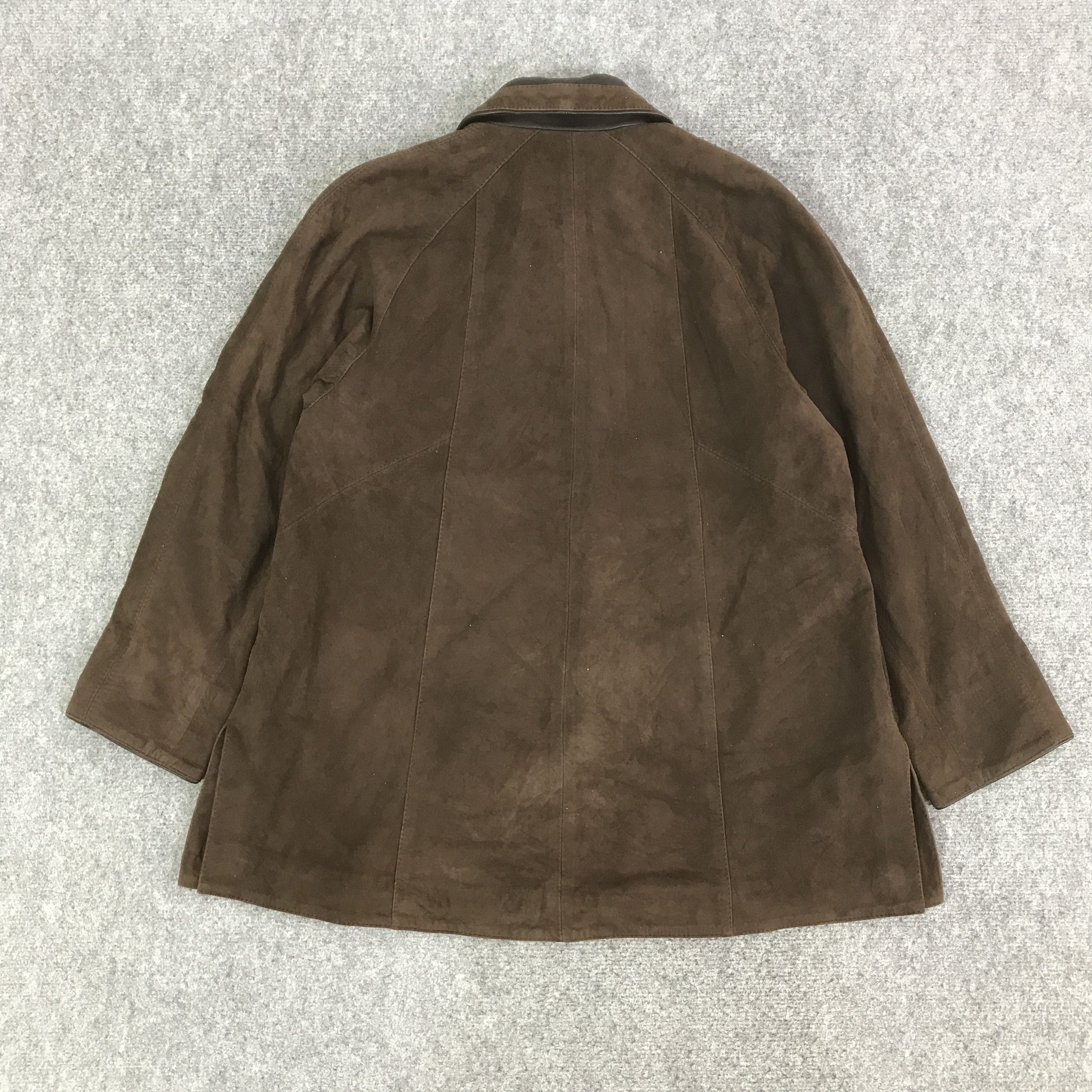 Vintage CAROLINE MOORE LEATHER JACKET Size US L / EU 52-54 / 3 - 3 Thumbnail