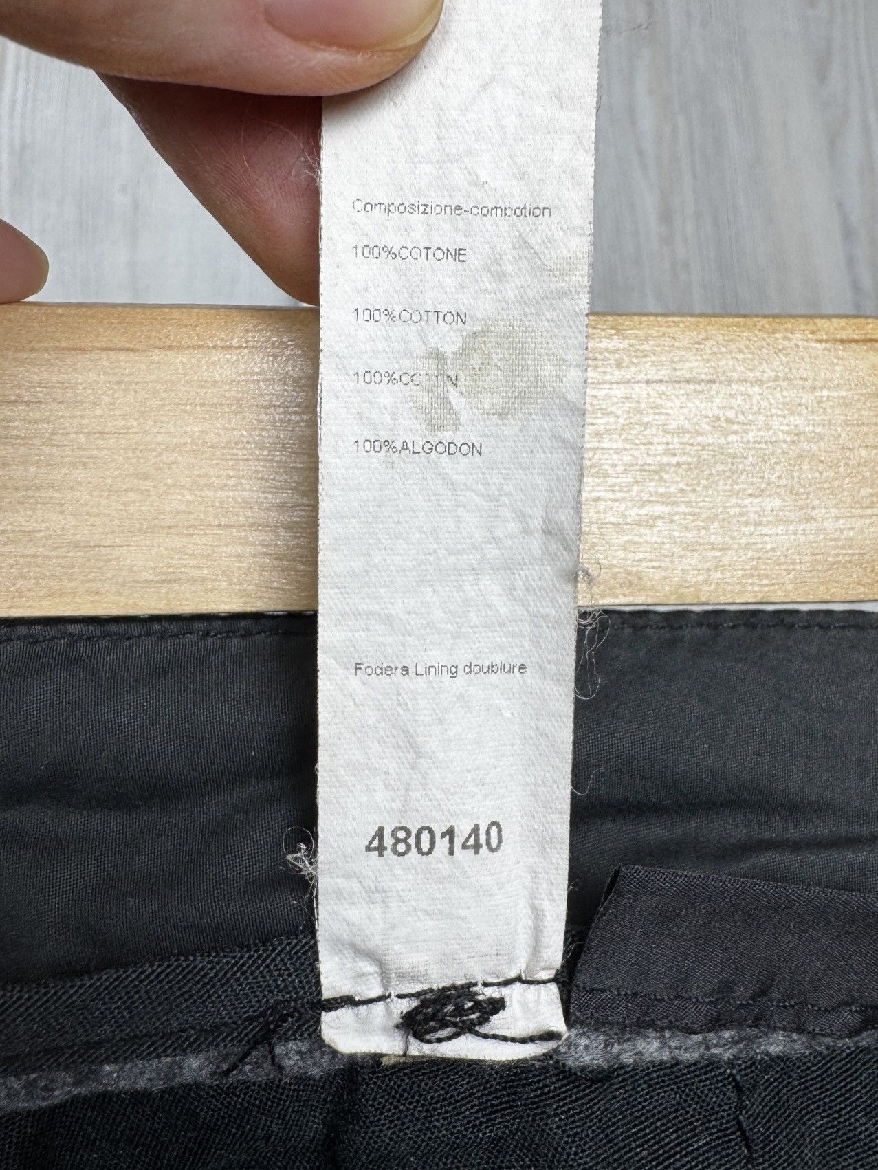 Versace Versace black cotton leather trim lightweight pants size 26 Size 26" / US 2 / IT 38 - 15 Thumbnail