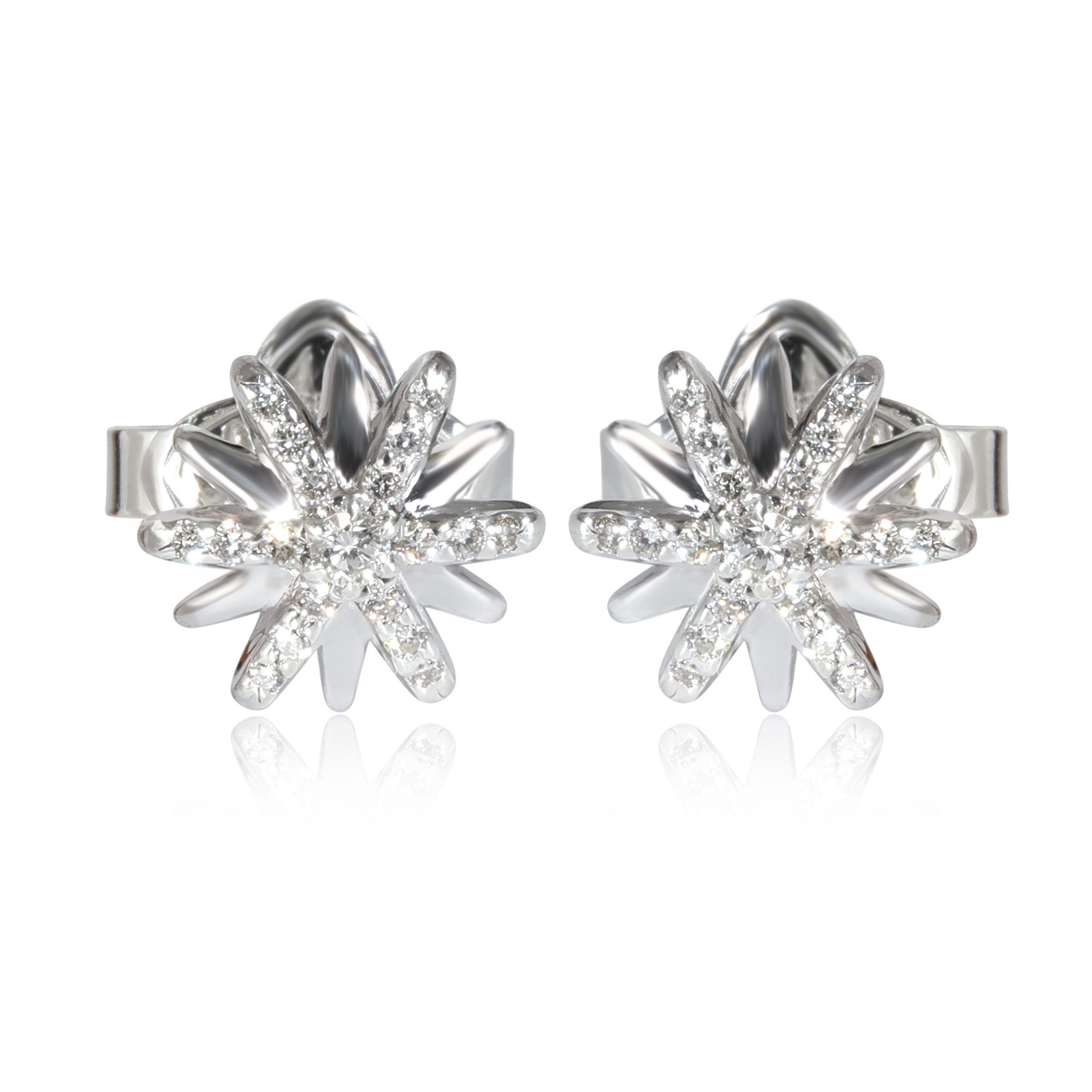David Yurman David Yurman Starburst Petite Stud Diamond Earrings in Sterling Silver & Gold Size ONE SIZE - 1 Thumbnail