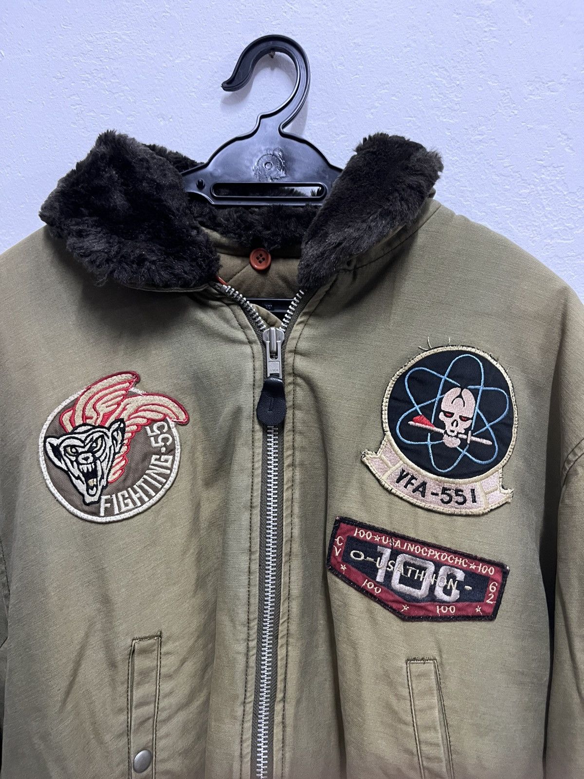 Vintage VINTAGE AIR FORCE ARMY BOMBER JACKET Size US XL / EU 56 / 4 - 5 Thumbnail