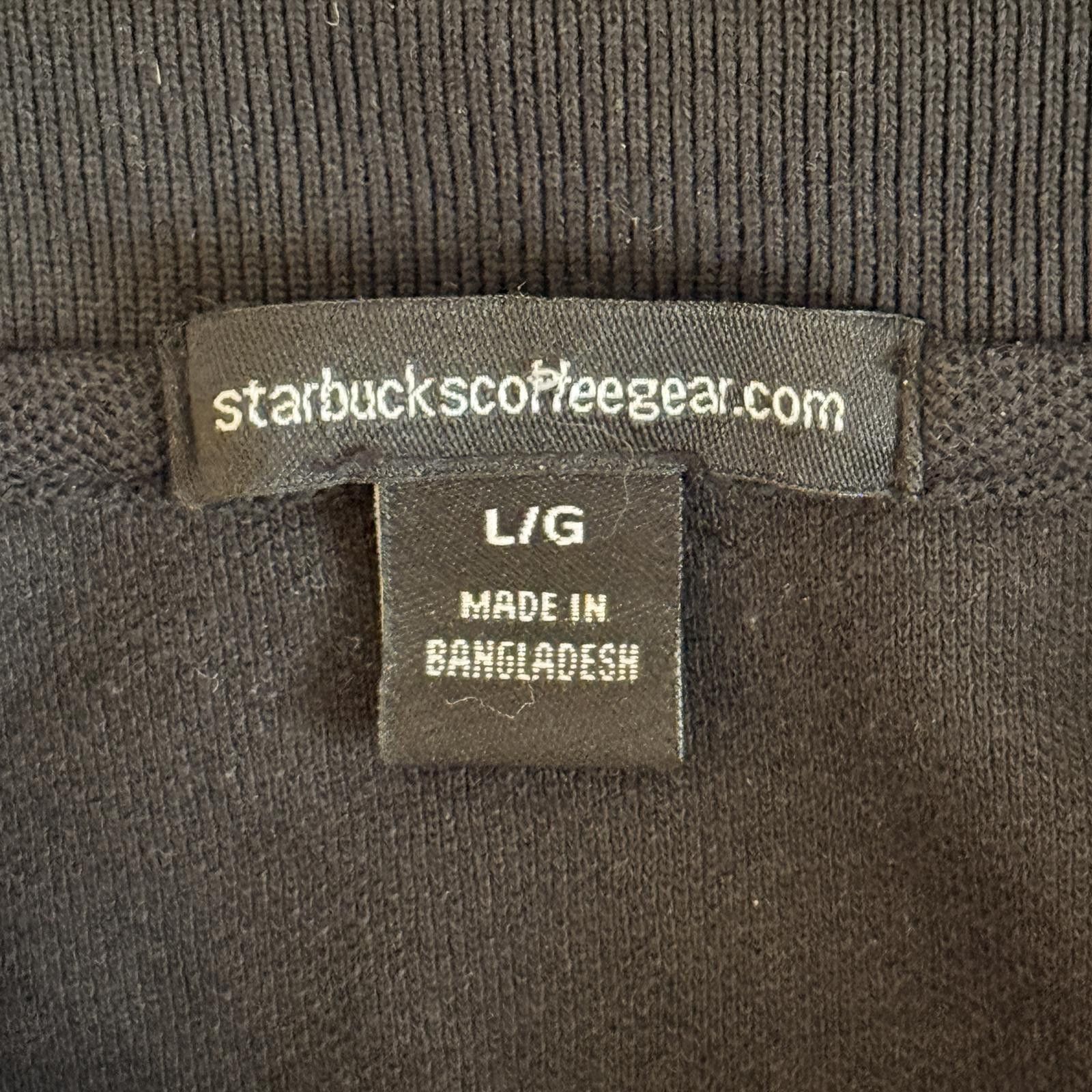 Other Official Starbucks Coffee Employee Polo Shirt Black Men L Size US L / EU 52-54 / 3 - 3 Thumbnail