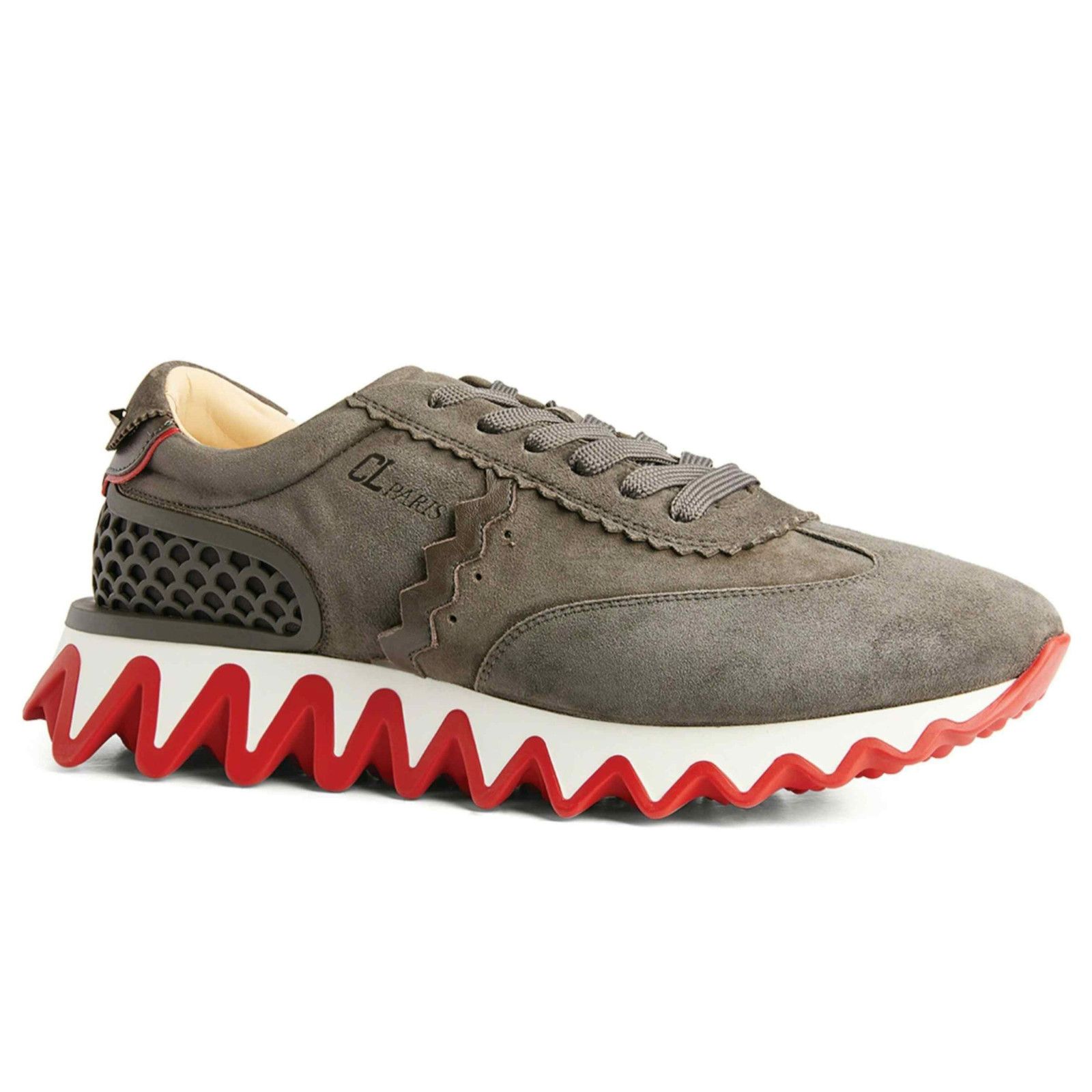 Christian Louboutin Christian Louboutin Mens Loubishark Flat Ombre Brown Suede Size US 8 / EU 41 - 3 Thumbnail
