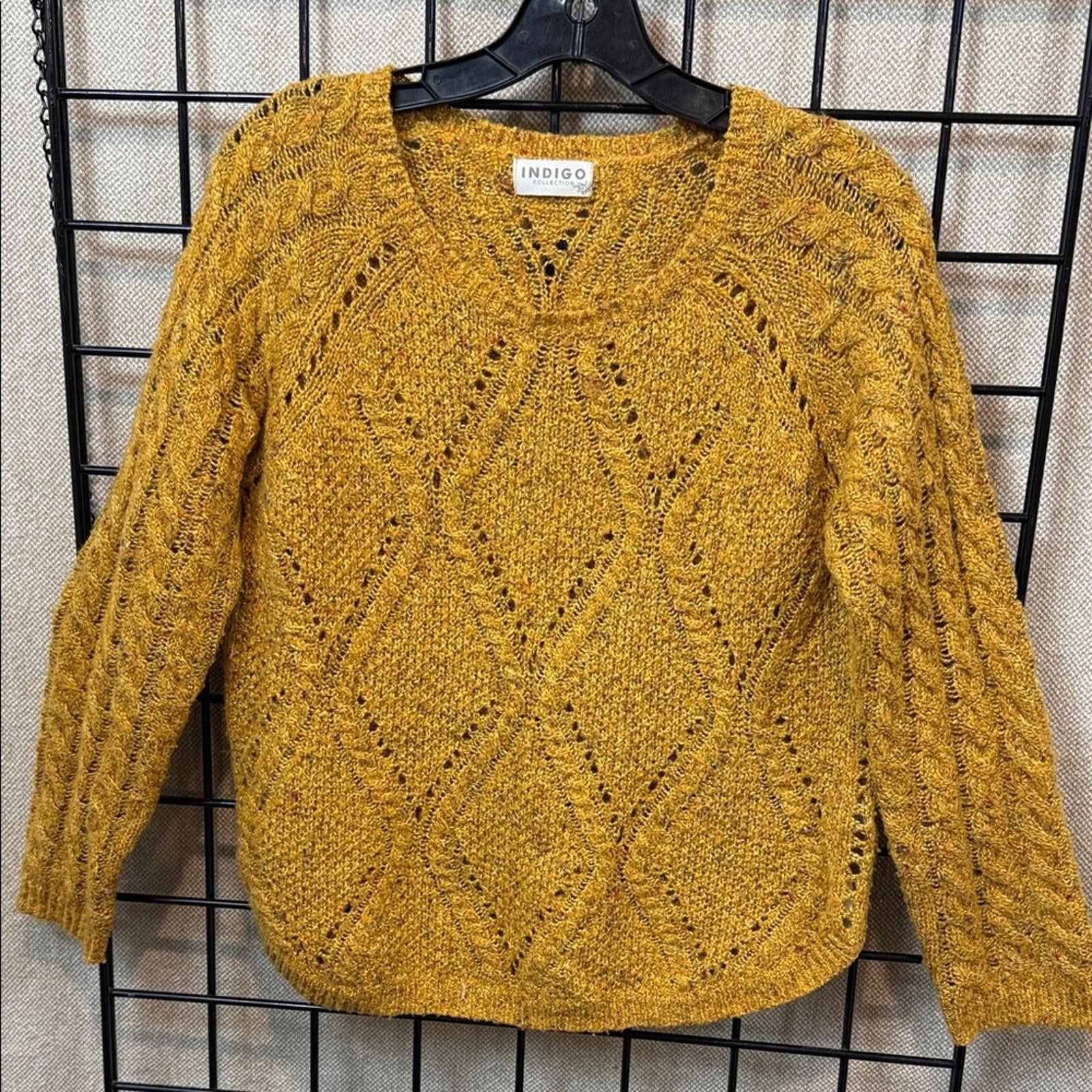 Indigo Indigo Golden Cable Knit Sweater Size M / US 6-8 / IT 42-44 - 1 Thumbnail