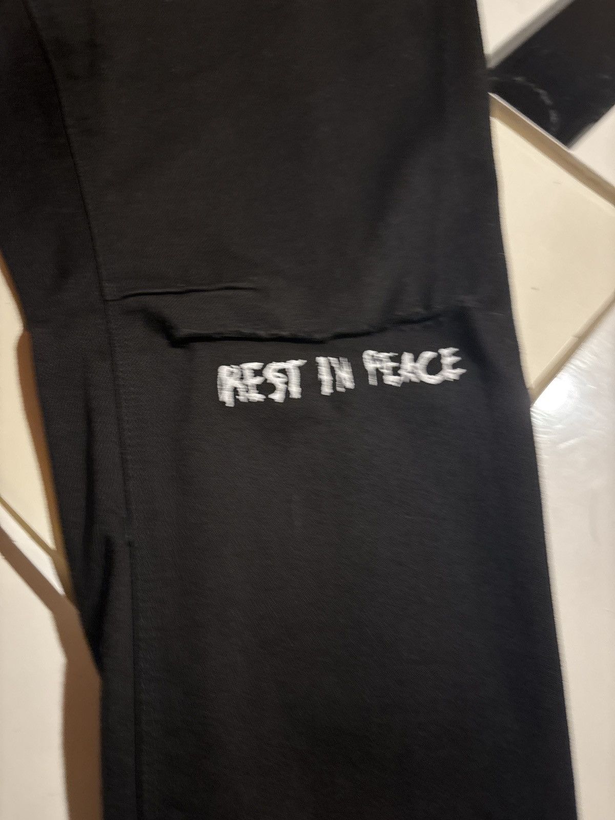 Rta Rta Skinny Black ( R.I.P Print ) Size US 33 - 2 Thumbnail