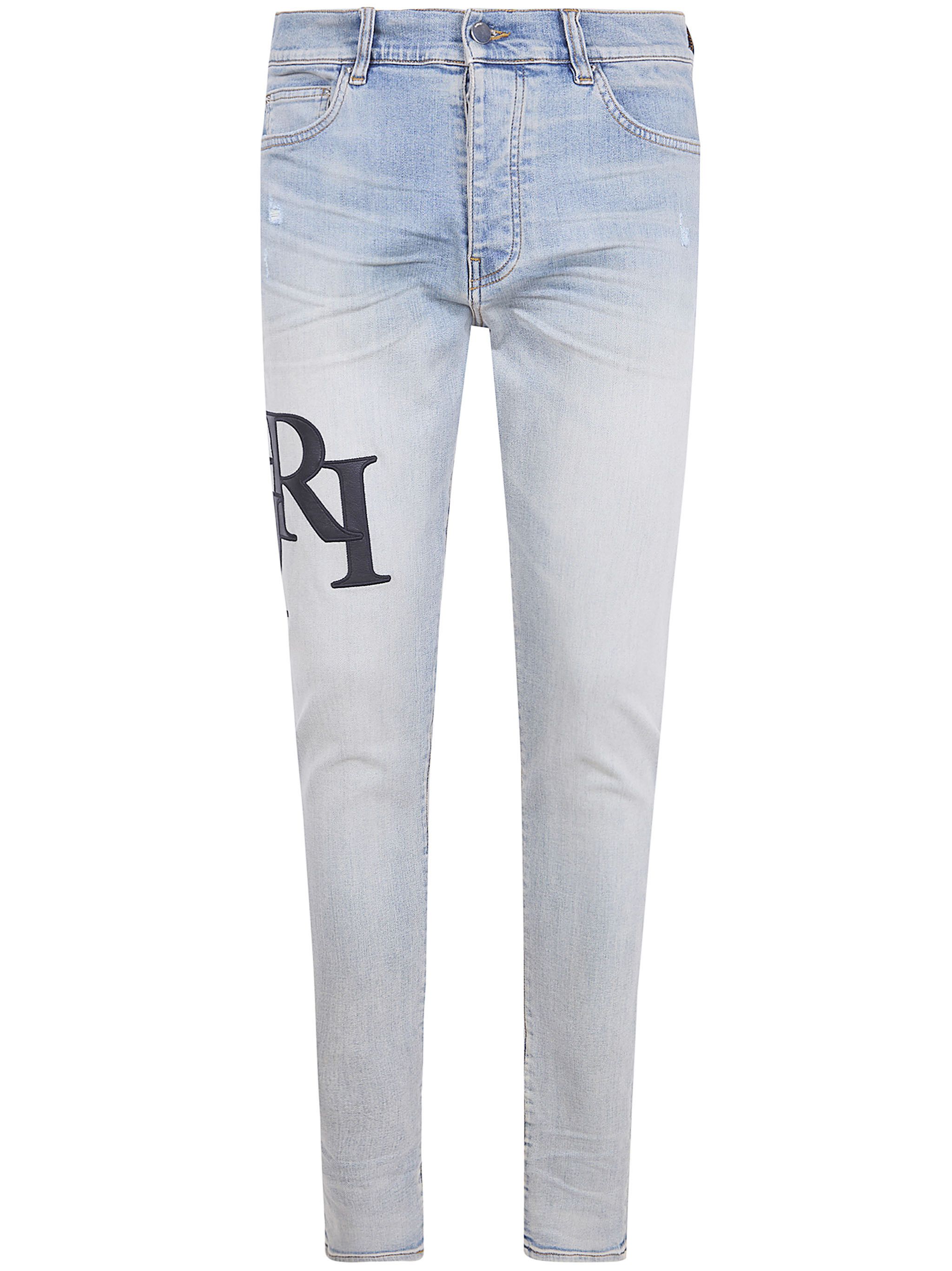 Amiri "STAGGERED LOGO" SKINNY JEANS Size US 34 / EU 50 - 1 Thumbnail