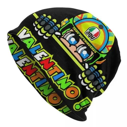 Japanese Brand × Vintage Moto-Gp Rossi-Speed Racing Bonnet Hats Size ONE SIZE - 2 Thumbnail