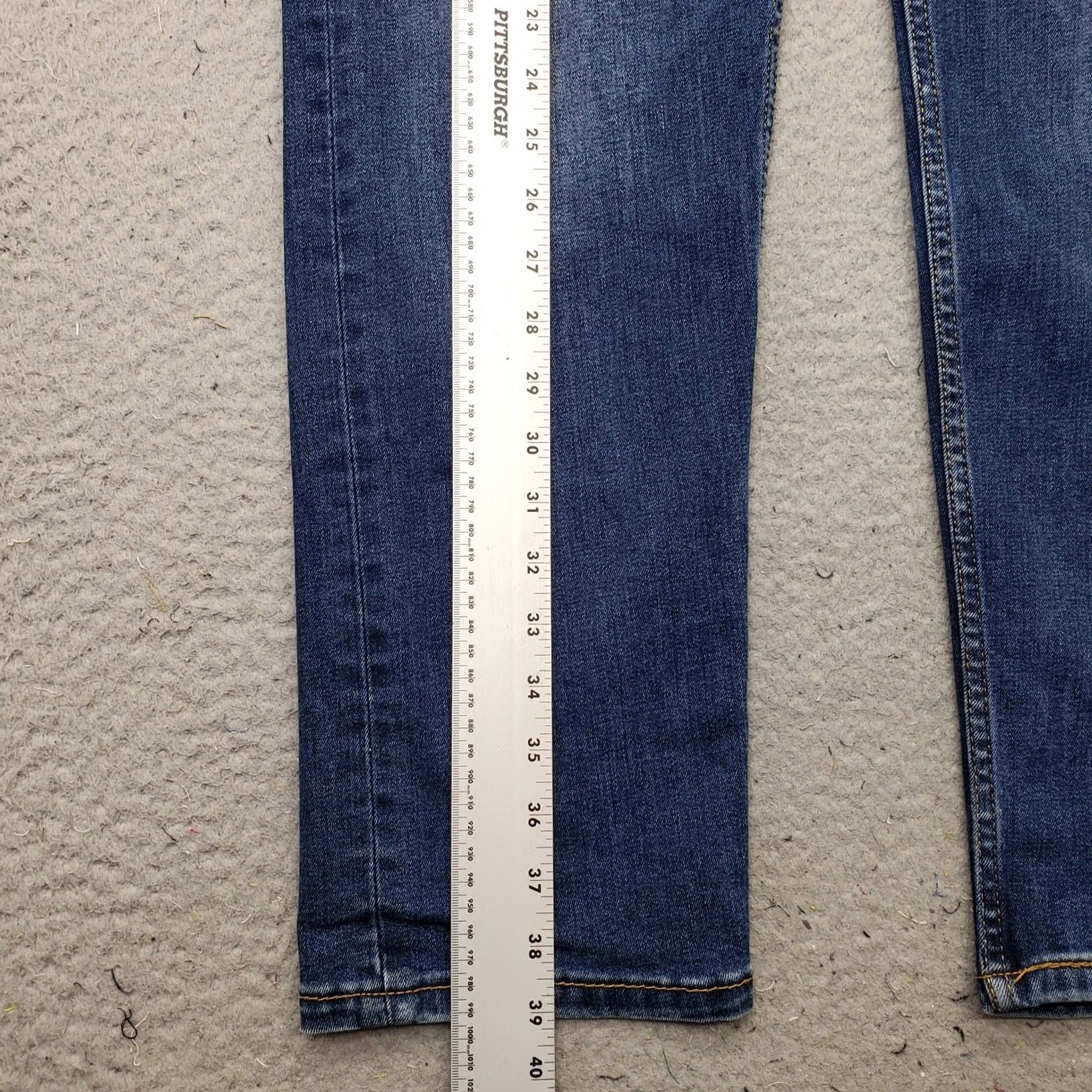 Levi's Levi's 505 Jeans Mens 34x30 Blue Denim Stretch Red Tab Straight Leg Streetwear Size US 34 / EU 50 - 3 Thumbnail