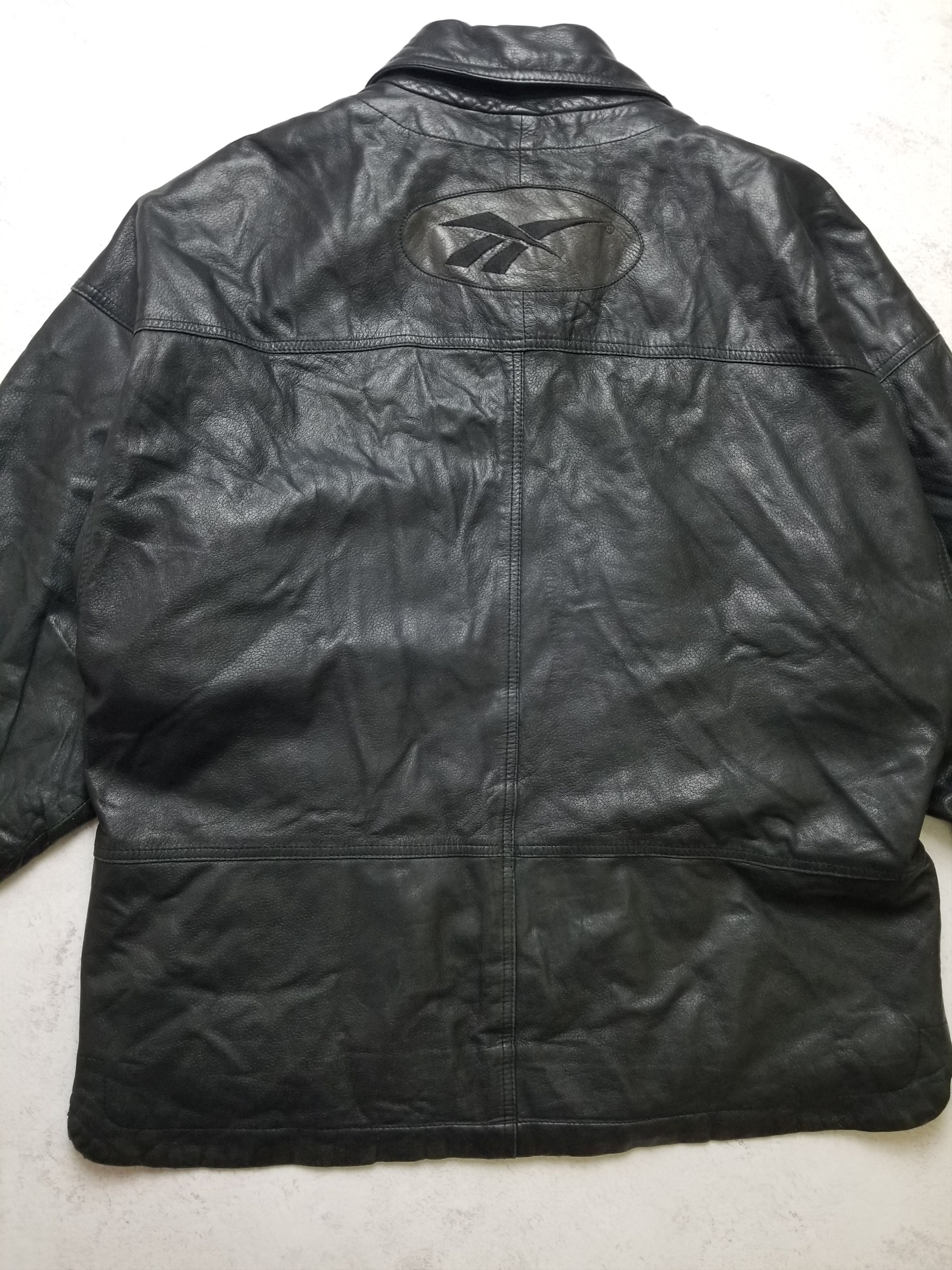 Reebok Vintage Reebok Oiled Lamb Nappa Leather Jacket Men's Size 46 Size US XL / EU 56 / 4 - 8 Thumbnail