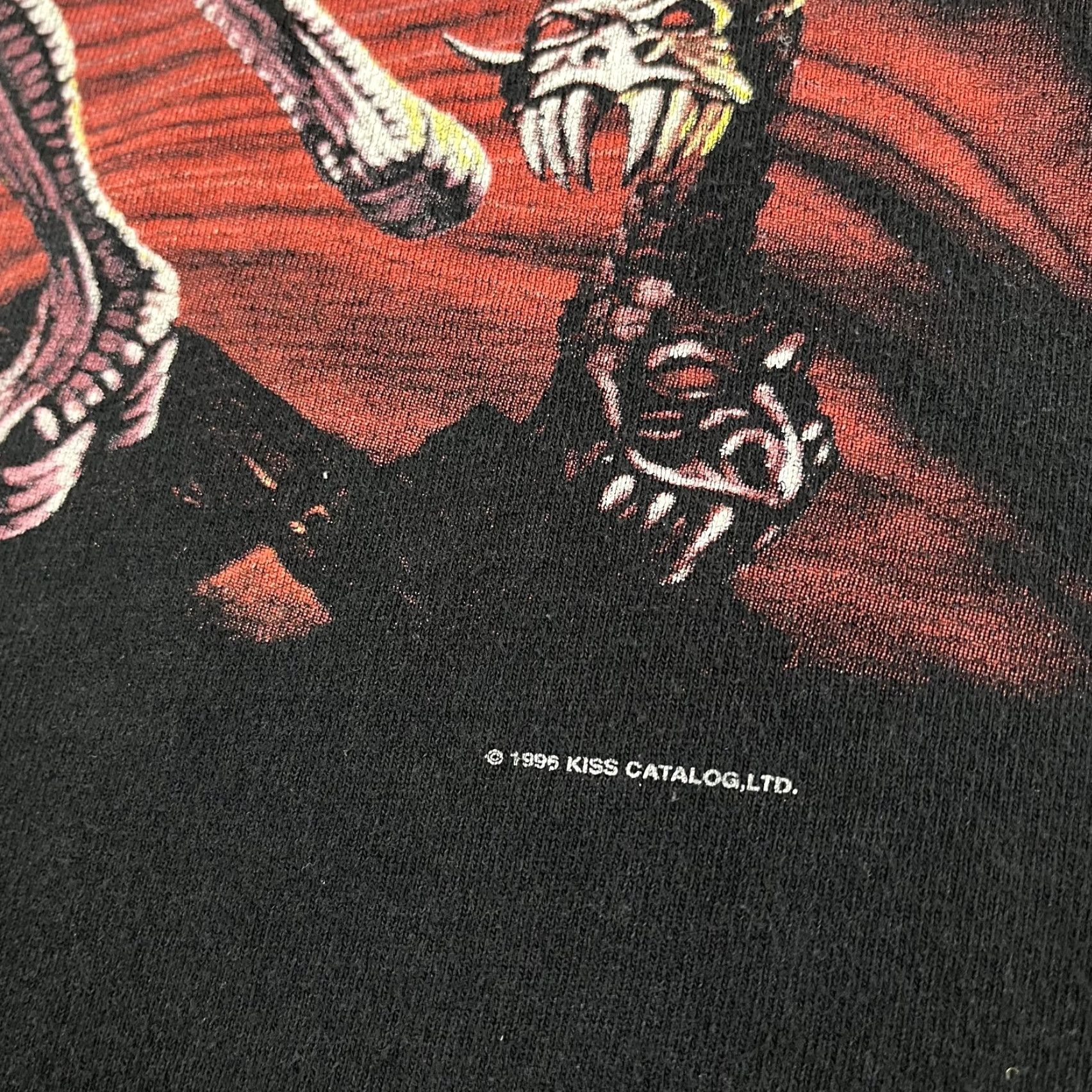 Vintage VINTAGE KISS Graphic Tee Shirt Mens L Black 90s Concert Tour Size US L / EU 52-54 / 3 - 4 Thumbnail