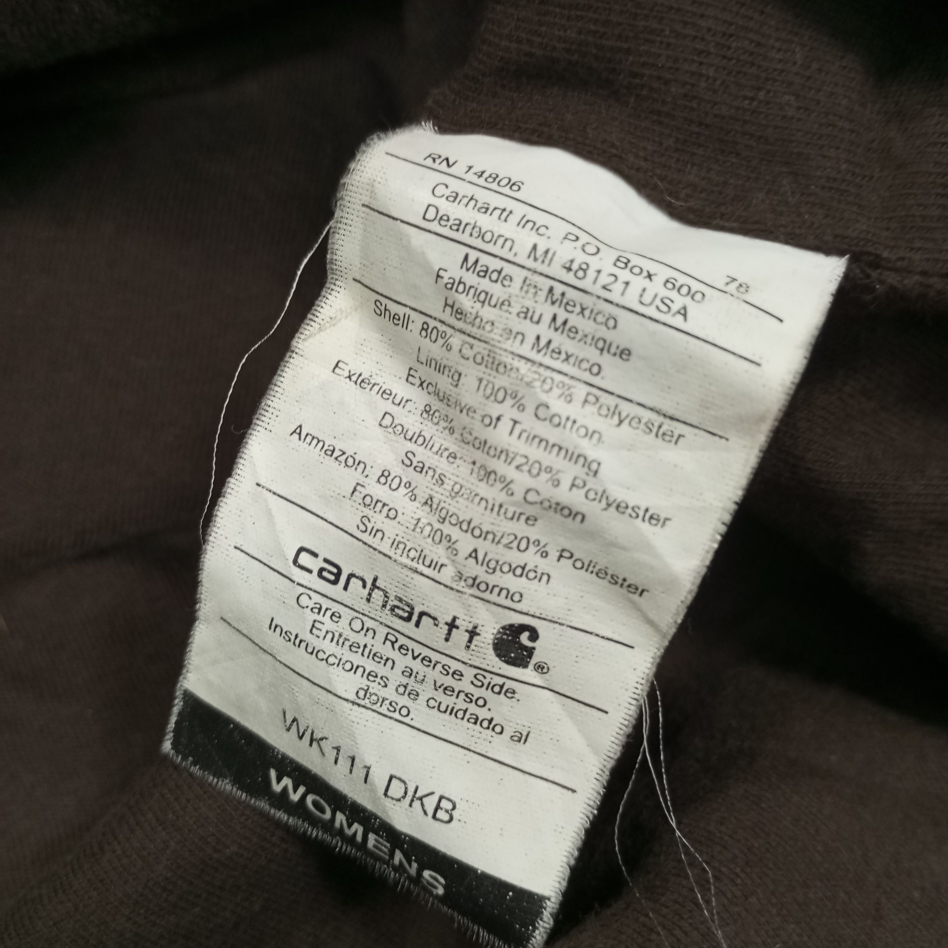 Carhartt × Vintage Carhartt Small Logo Design Jacket Size L / US 10 / IT 46 - 10 Thumbnail