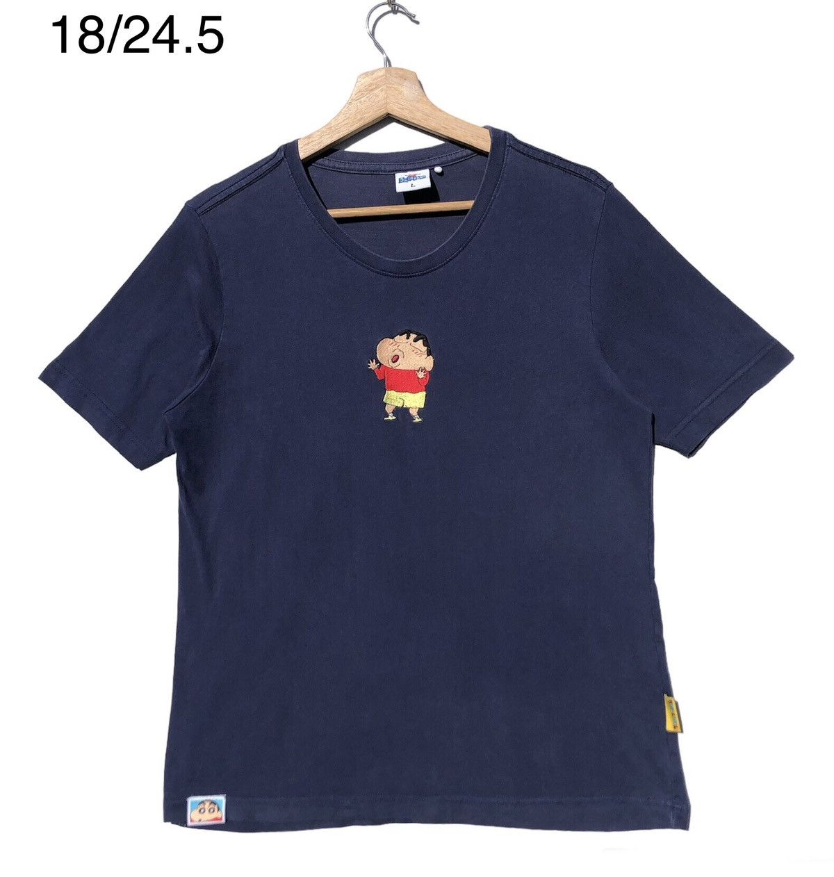 Image of Anima x Vintage Shin Chan Embroidery in Faded Blue, Men's (Size Small)