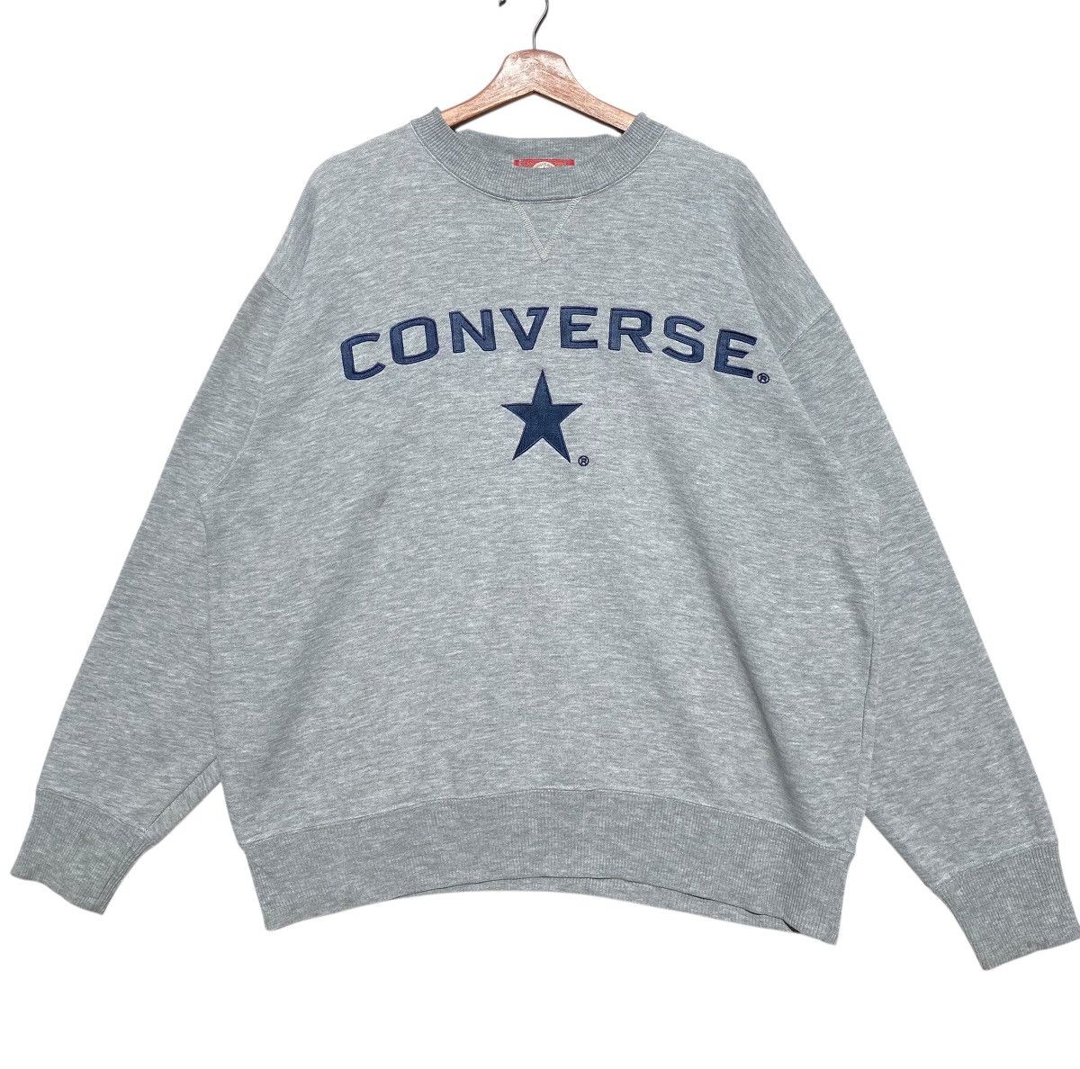 Converse × Vintage Vintage Converse Sweatshirt Big Spell Out Embroidery Size US L / EU 52-54 / 3 - 1 Thumbnail