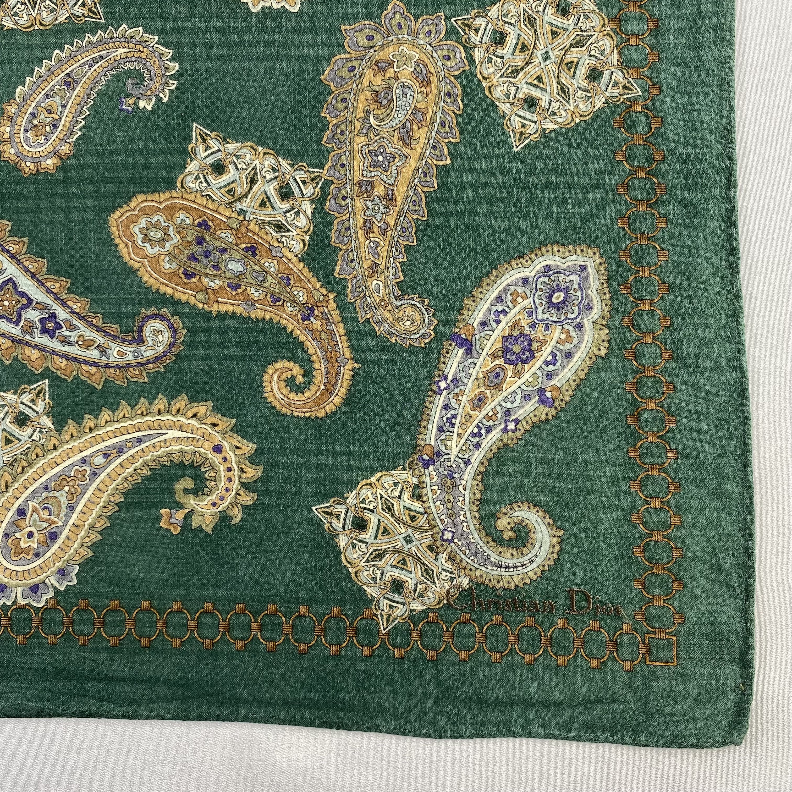 Vintage Christian Dior Monsieur Handkerchief / Neckerchief-P1331 Size ONE SIZE - 3 Thumbnail