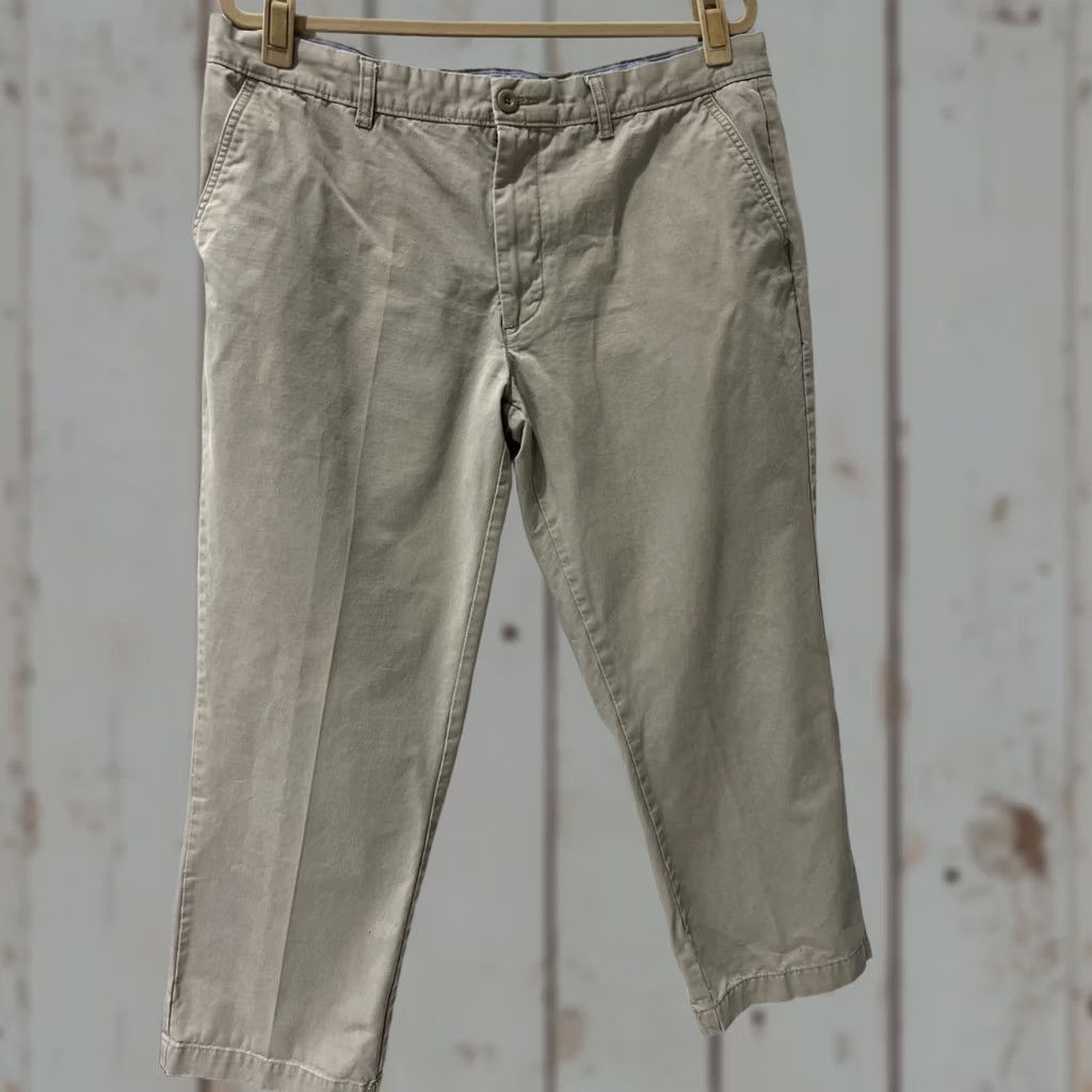 Vintage St. John's Bay Pants Khaki Beige Straight Chino Mens 38 X 29 Slim Classic Flat Front Belt Loops Size US 38 / EU 54 - 1 Thumbnail