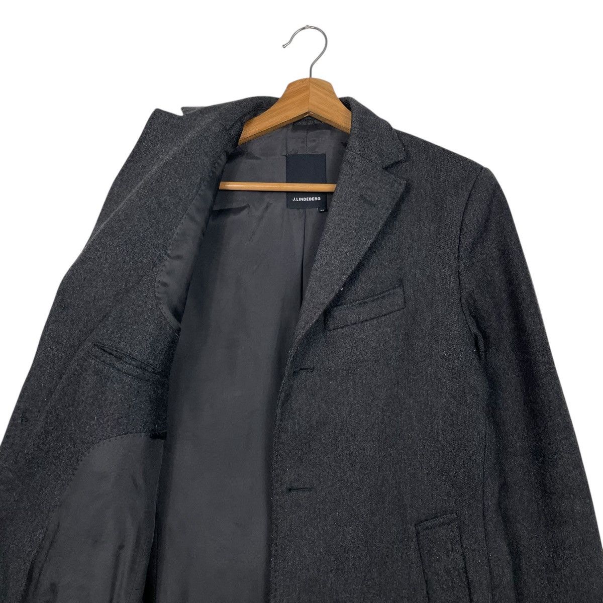 J.Lindeberg J.Lindeberg Wool Black Coat Size US S / EU 44-46 / 1 - 10 Thumbnail
