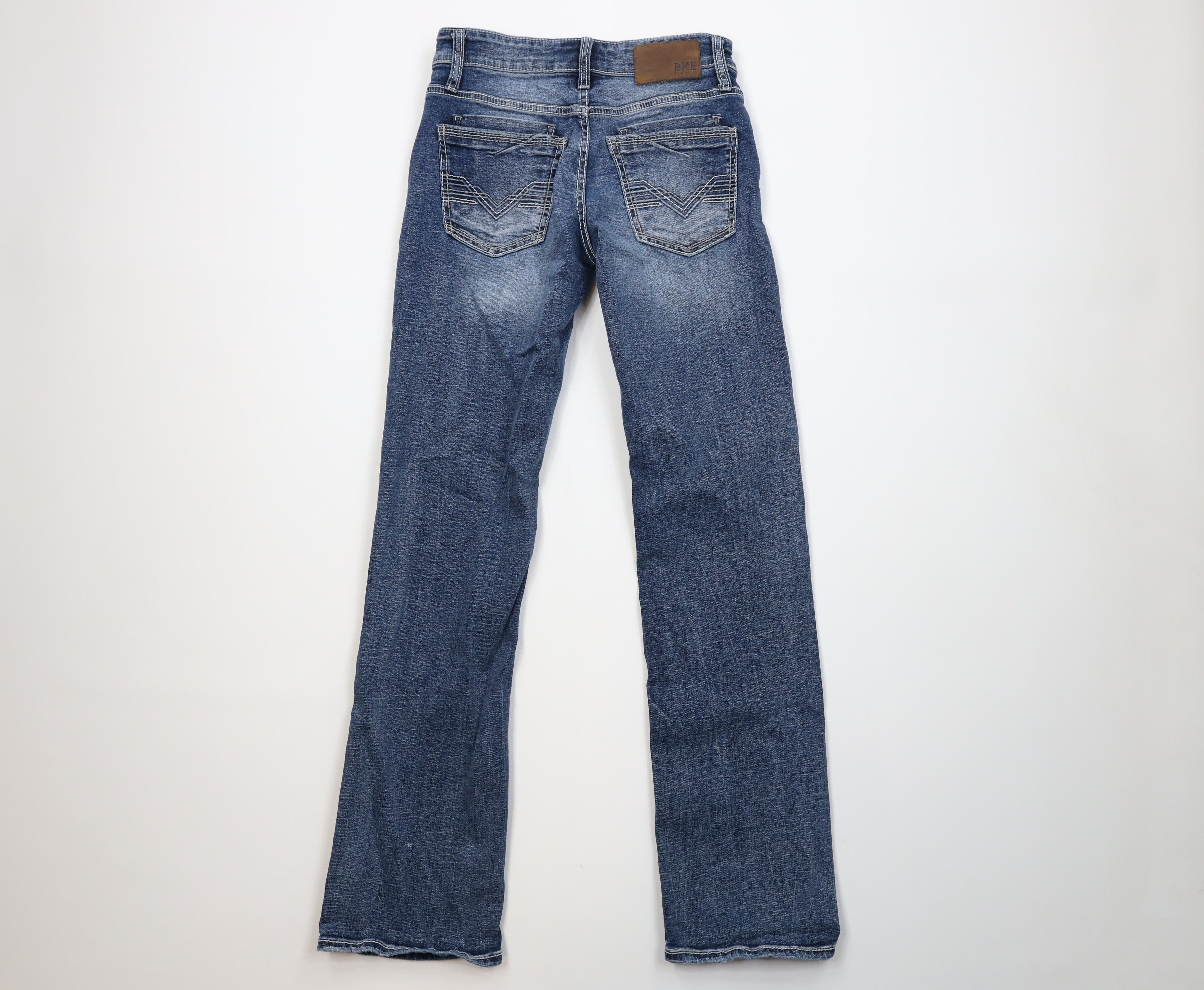Vintage Buckle BKE Stitch Stretch Jake Bootcut Denim Jeans Blue Size US 28 / EU 44 - 9 Thumbnail