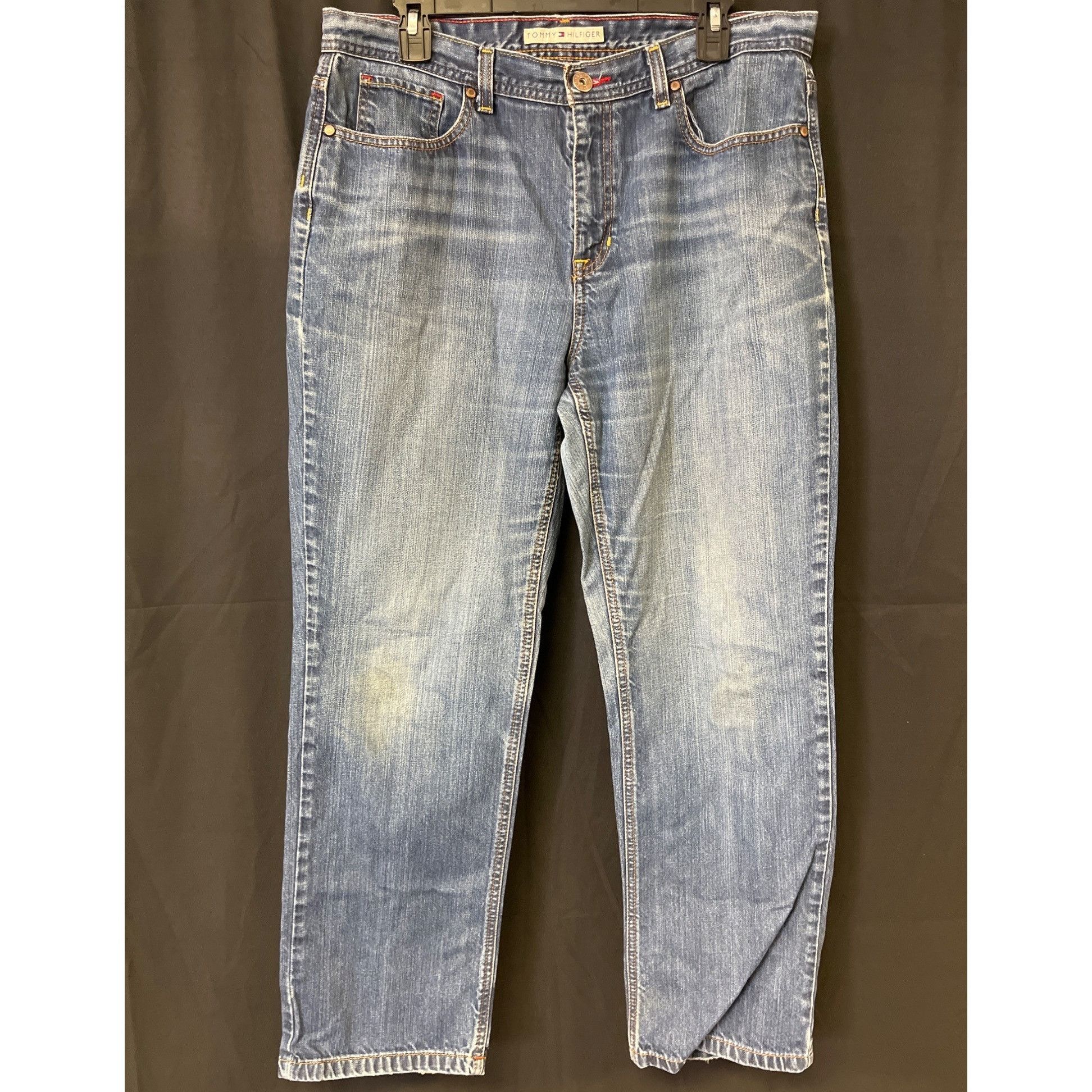 Tommy Hilfiger Tommy Hilfiger Women's Blue Jeans/Straight Leg Sz 14R SKU 44 Size 36" / US 14 / IT 50 - 1 Thumbnail