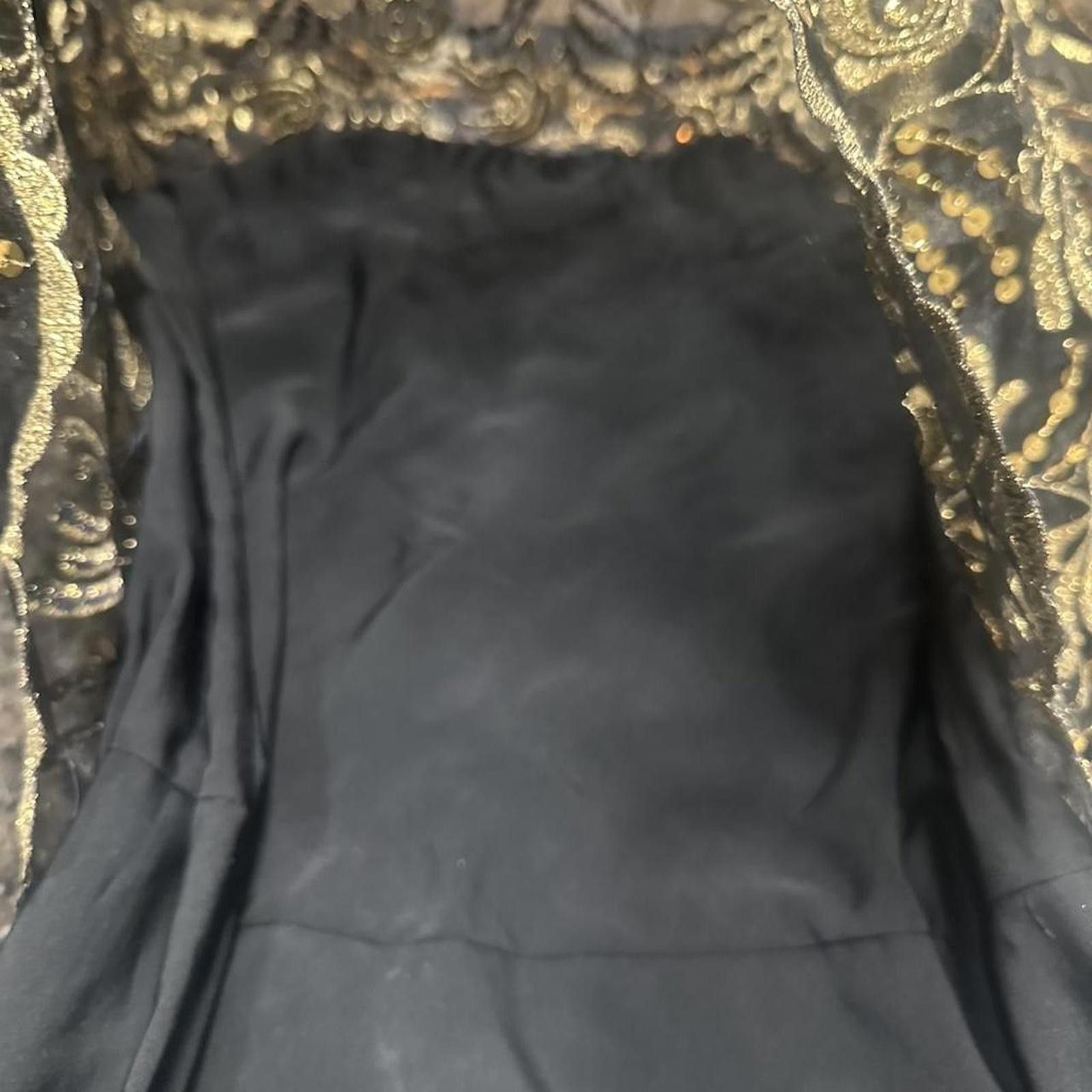 Other Black and gold sequin dress= #glamour #party #eveningwear Size S / US 4 / IT 40 - 7 Thumbnail