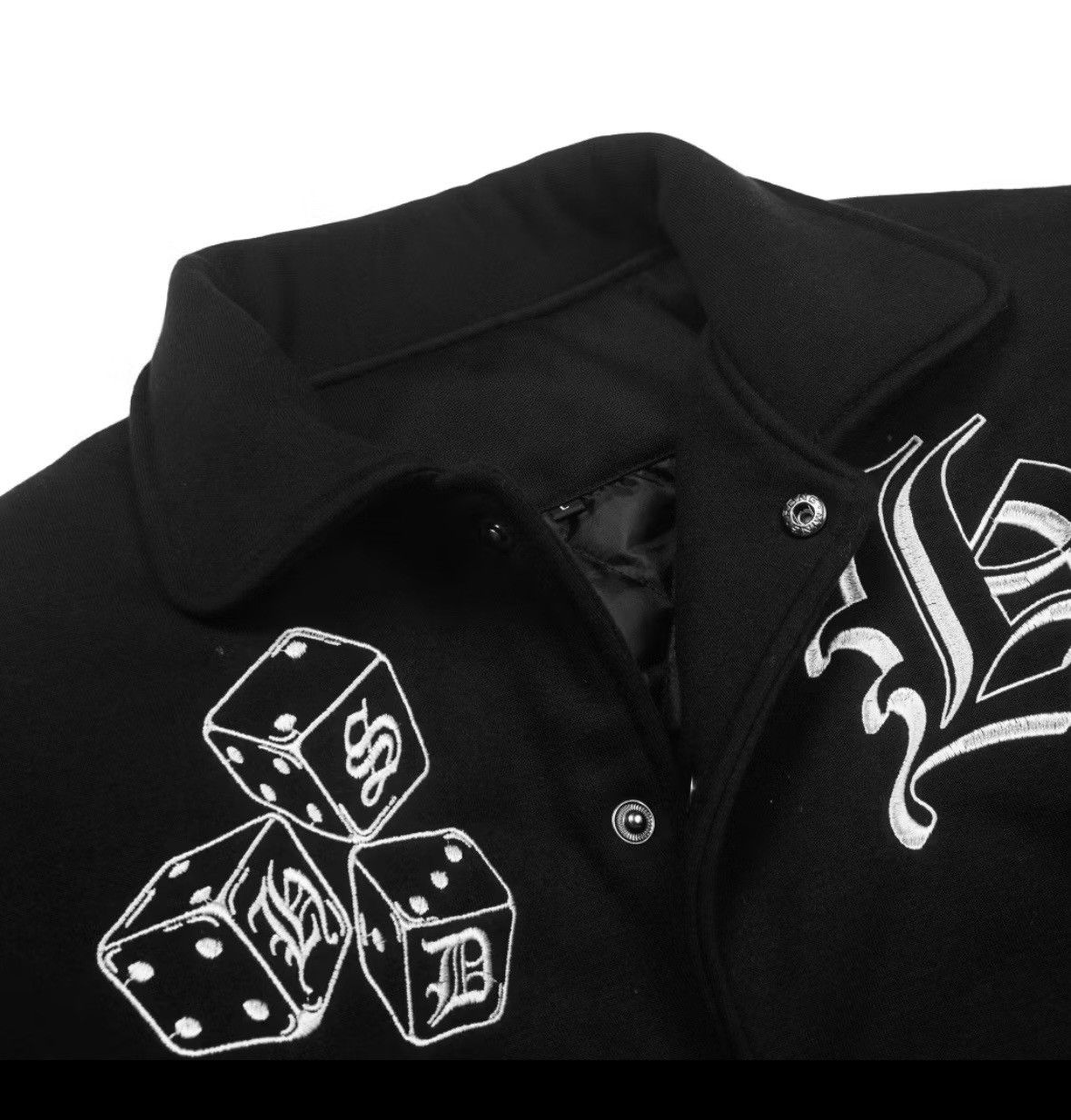 Other Kuro black varsity jacket streetwear Size US L / EU 52-54 / 3 - 3 Thumbnail