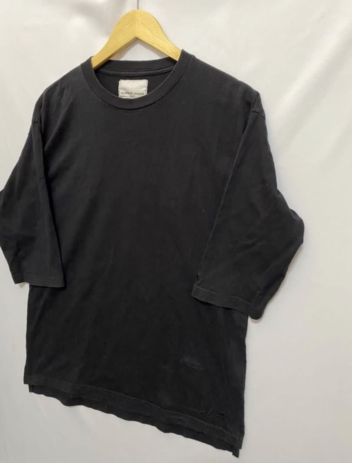 Japanese Brand × Number (N)ine ARCHIVE💥NUMBER (N)INE RAGLAN TEES BLACK Size US S / EU 44-46 / 1 - 2 Thumbnail