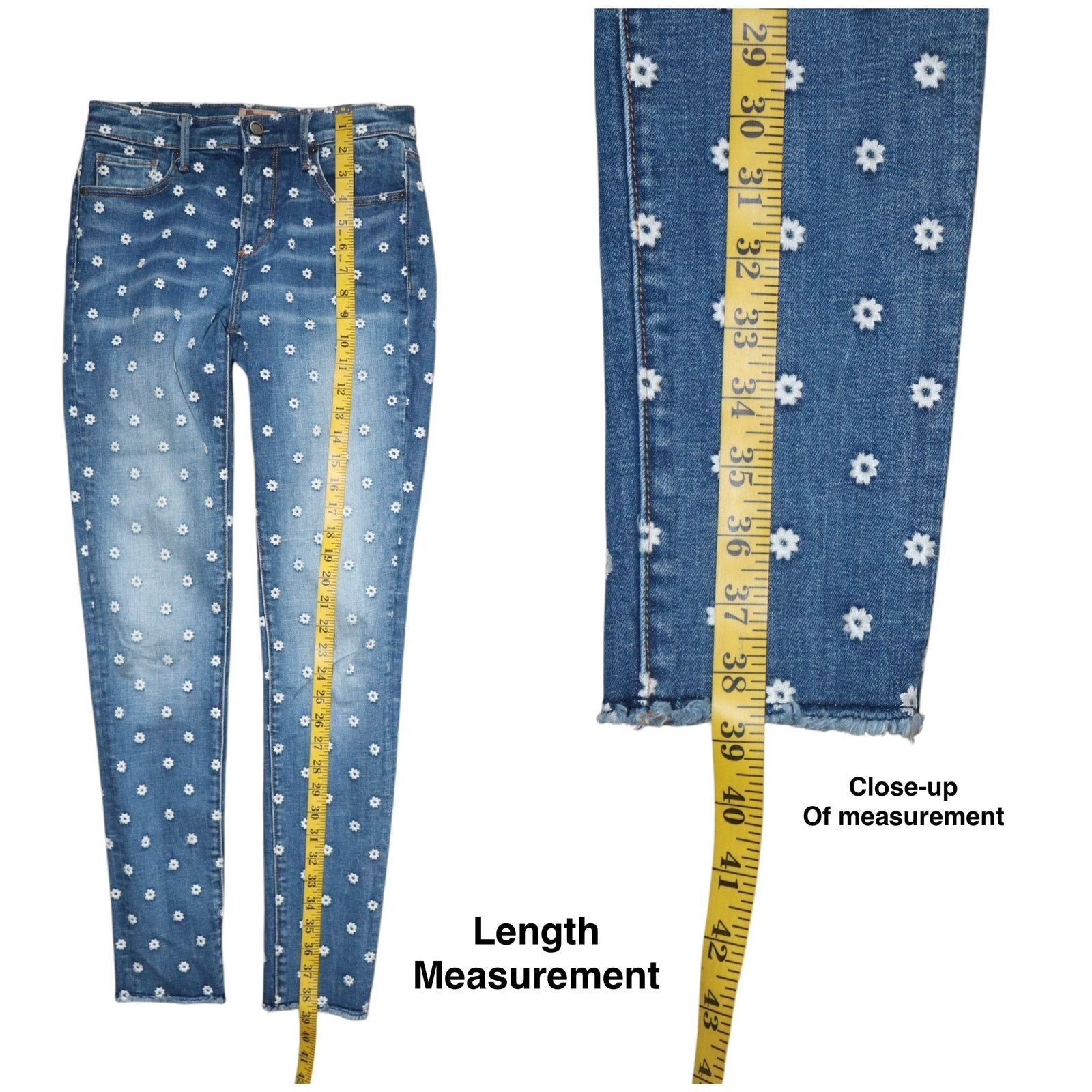 Designer Driftwood Jackie Embroidered Jeans Size 26 Size 26" / US 2 / IT 38 - 4 Thumbnail