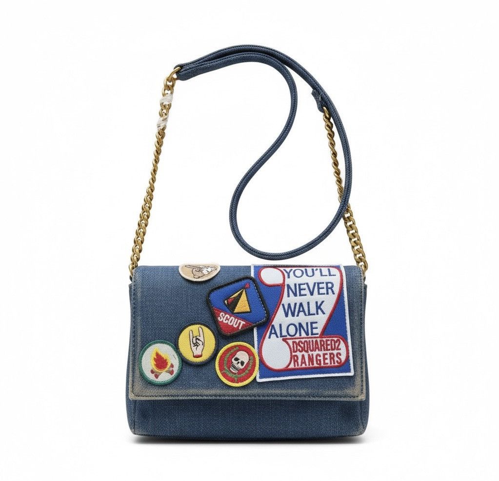 Dsquared2 Genuine Vintage DSQUARED2 Denim Chain Link Crossbody Bag Size ONE SIZE - 1 Thumbnail