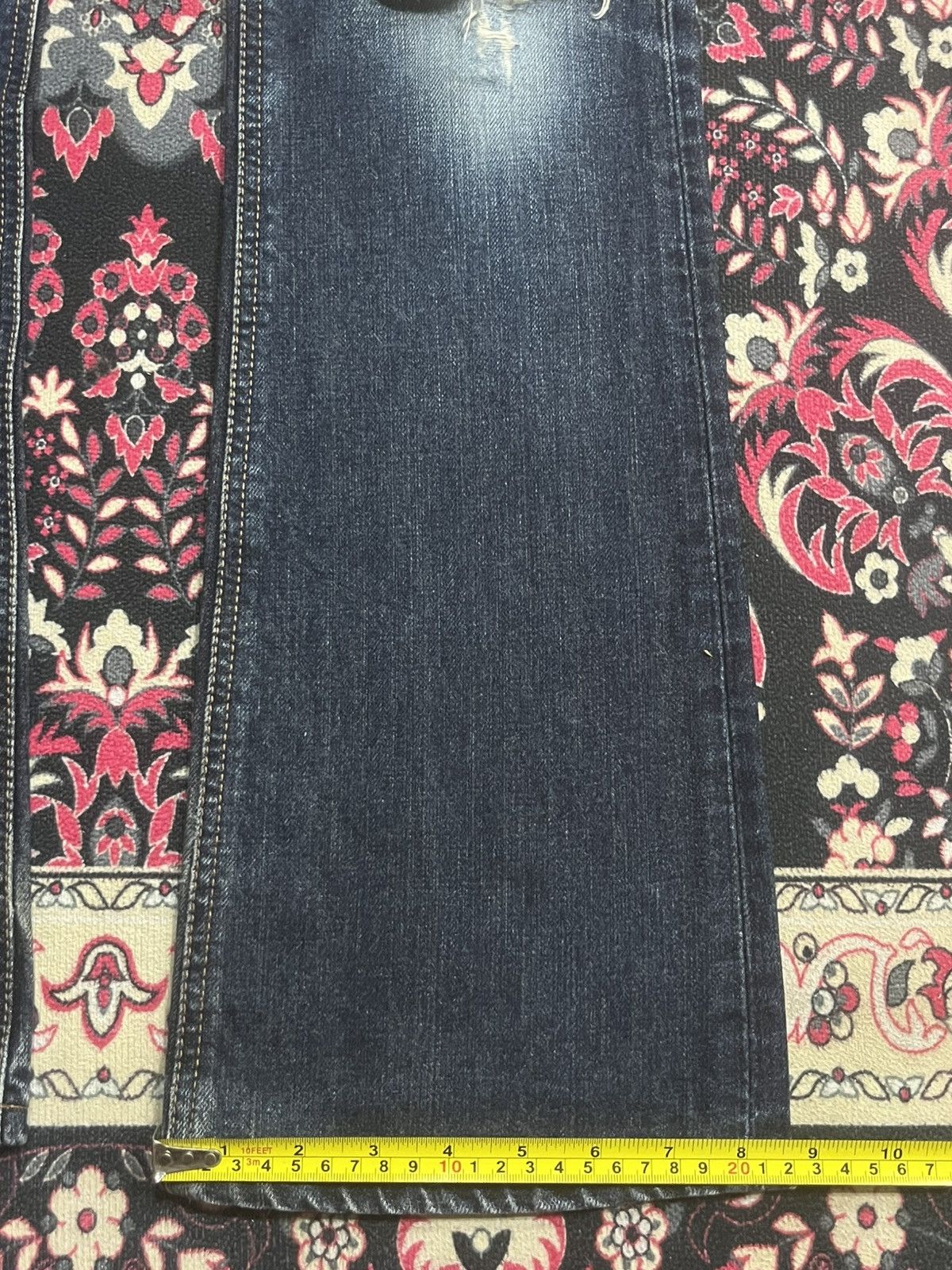 Tornado Mart Vintage Japanese Edwin XVS Dark Blue Faded Washed Flare Jean Size US 28 / EU 44 - 16 Thumbnail