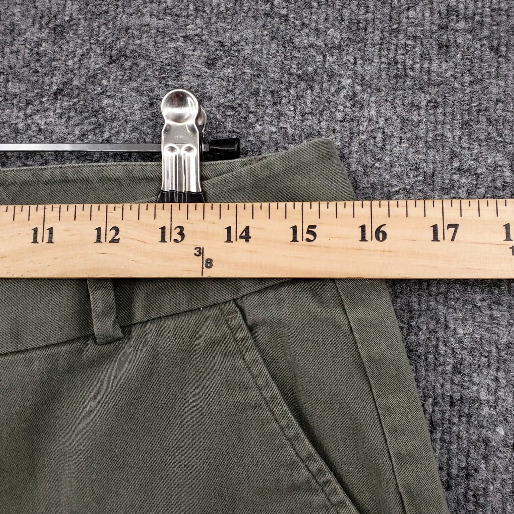 Dockers Dockers Pants Womens 10 Short Green Straight Leg Mid Rise Flat Front Casusal Size 32" / US 10 / IT 46 - 7 Thumbnail