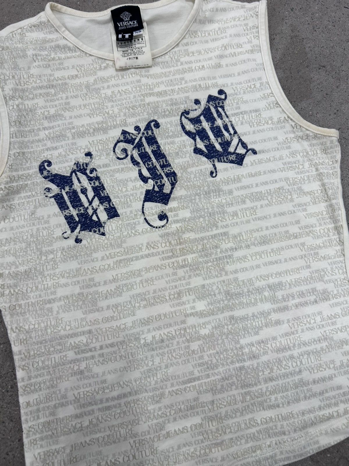 Versace Versace Grunge AOP Gothic Tank Top Size XS women Size XS / US 0-2 / IT 36-38 - 5 Thumbnail